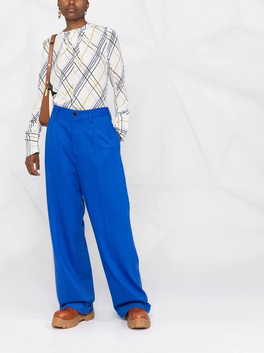 Marni o1y1125 Casual Pant in Bright Blue Size 28" / US 6 / IT 42 - 5 Thumbnail