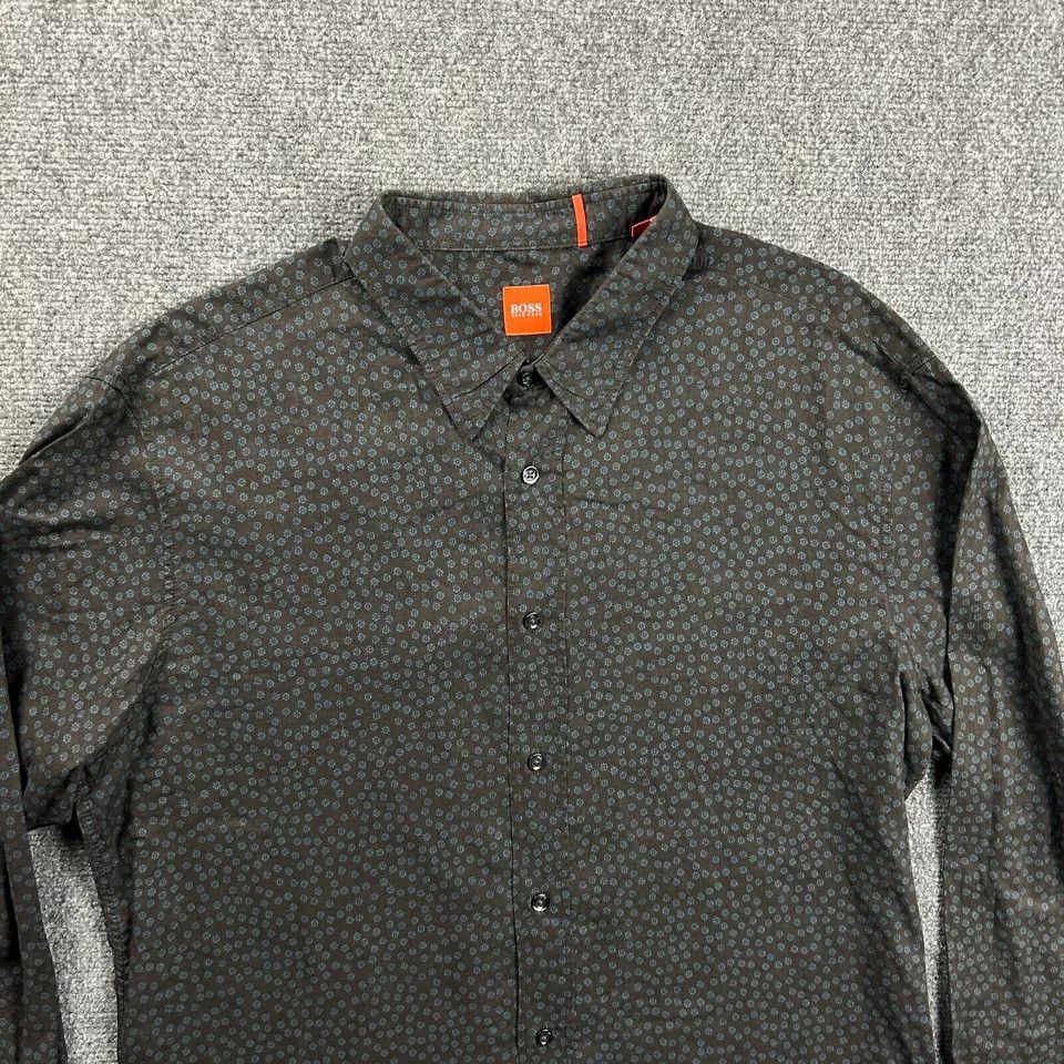 Hugo Boss Hugo Boss Shirt Mens Extra Large Floral Button Up Label Size US XL / EU 56 / 4 - 2 Thumbnail