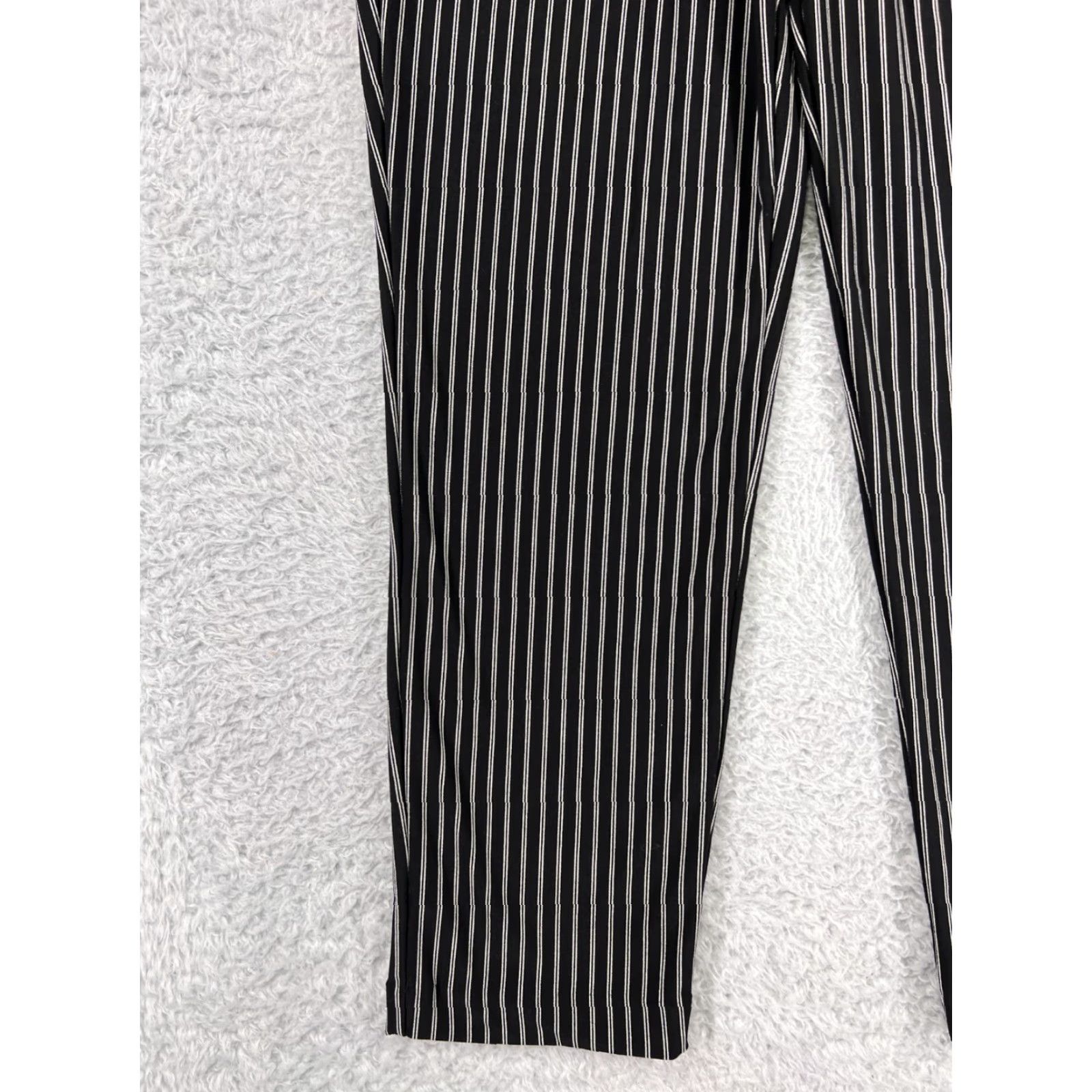 Vintage Hilary Radley Pants Women XS Black White Stripe Pleated Pockets Stretch Size 26" / US 2 / IT 38 - 5 Thumbnail