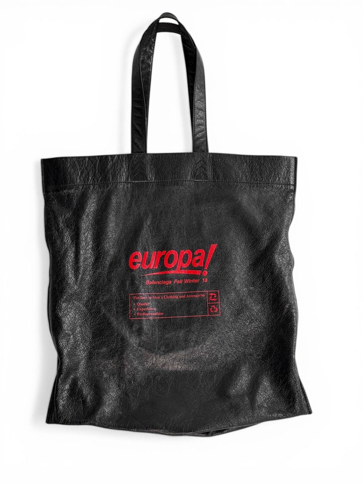 Balenciaga Balenciaga FW2018 "Europa!" Large Leather Tote Bag Size ONE SIZE - 2 Thumbnail