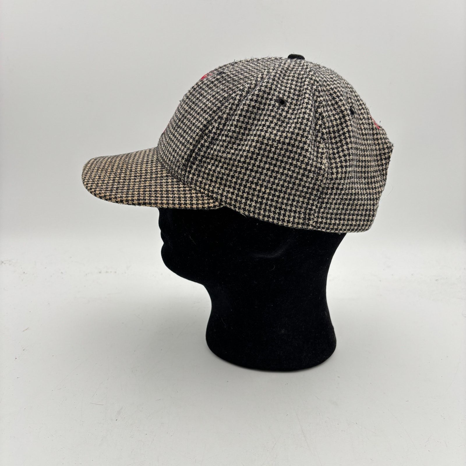 Stussy × Vintage Vintage 90s Stussy Houndstooth S Crown Logo Snapback Hat Size ONE SIZE - 5 Thumbnail