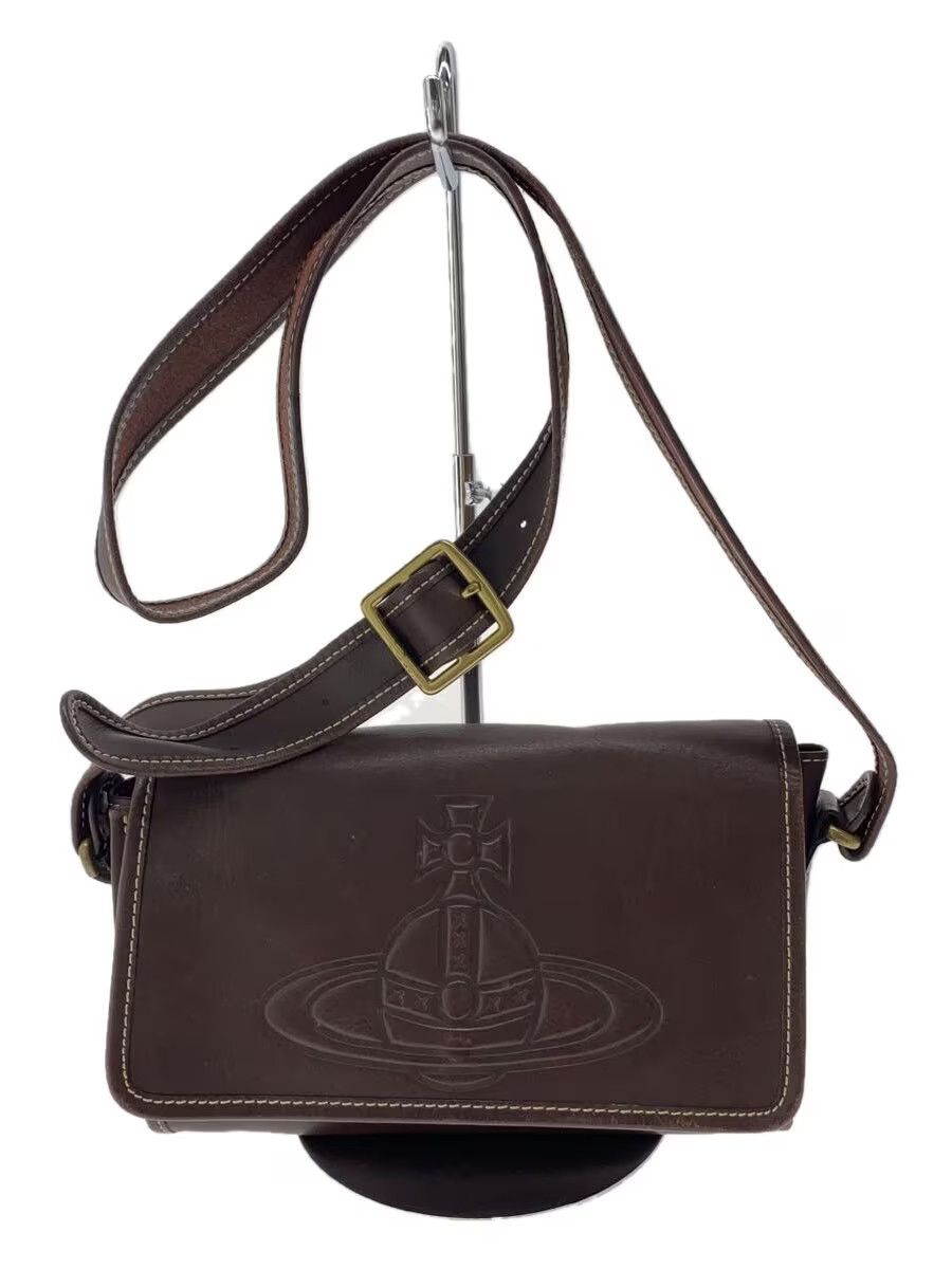 Vivienne Westwood Orb Embossed Leather Shoulder Bag Size ONE SIZE - 1 Thumbnail