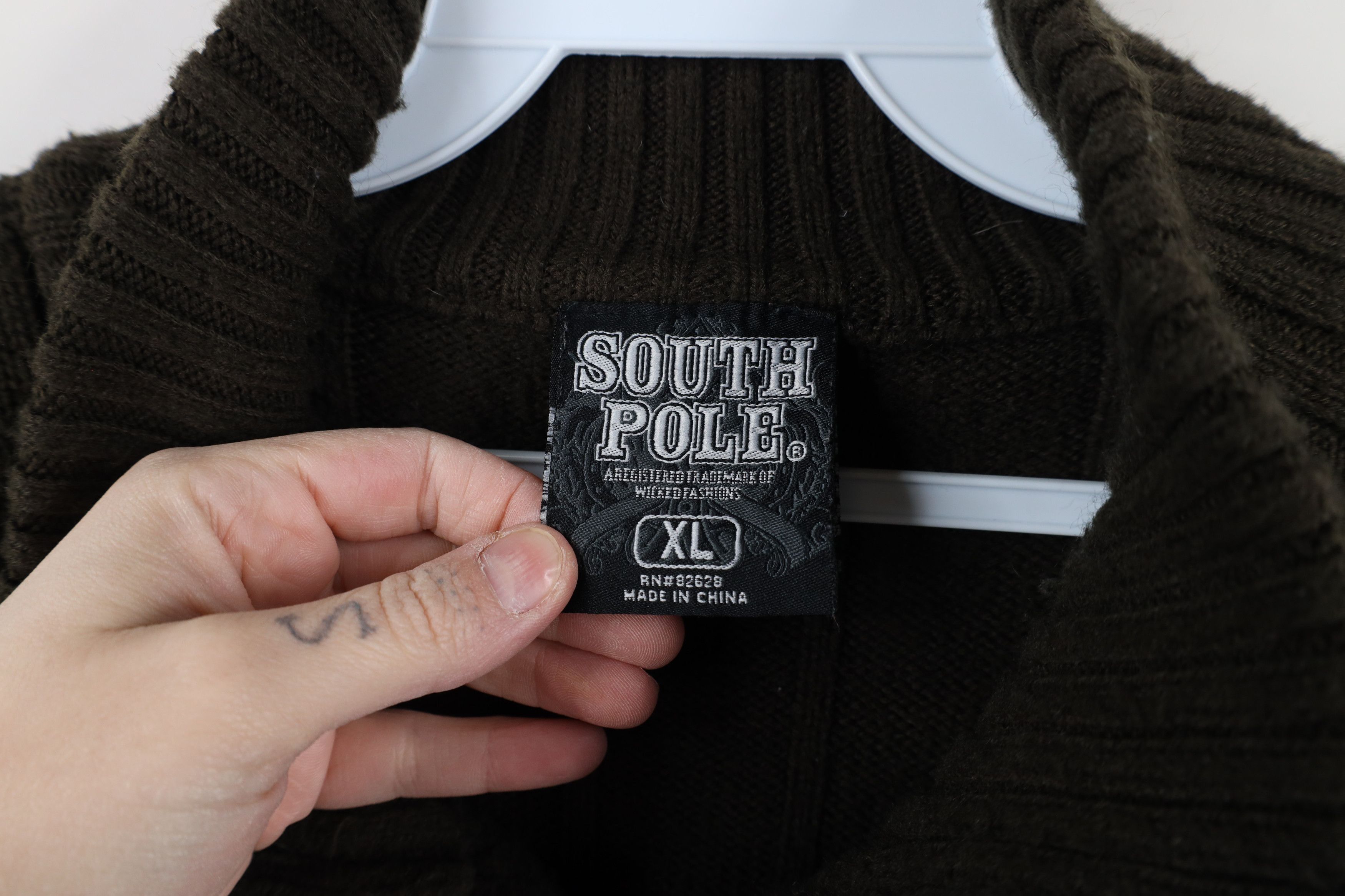 Southpole × Vintage Vintage 90s Y2K Southpole Knit Half Zip Pullover Sweater Size US XL / EU 56 / 4 - 7 Thumbnail