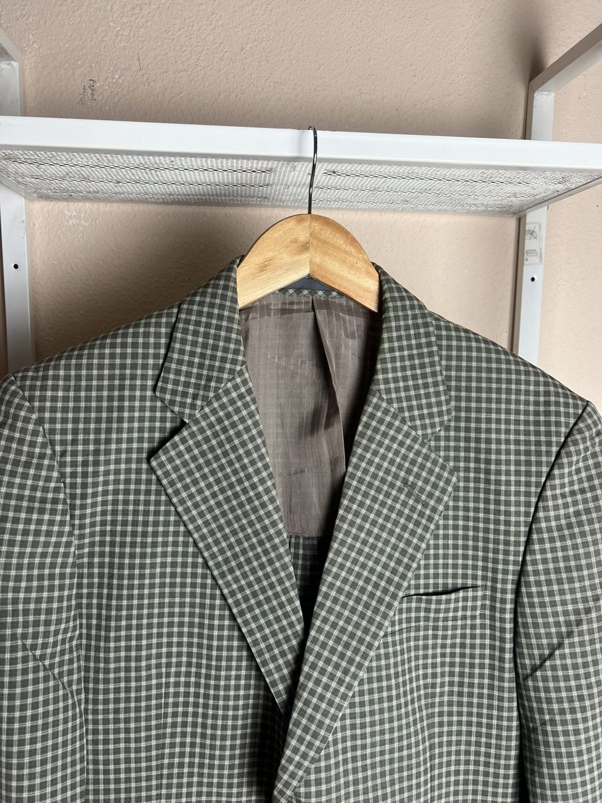 Yves Saint Laurent Vintage Yves Saint Laurent Checkered Blazzer Size 36S - 2 Thumbnail