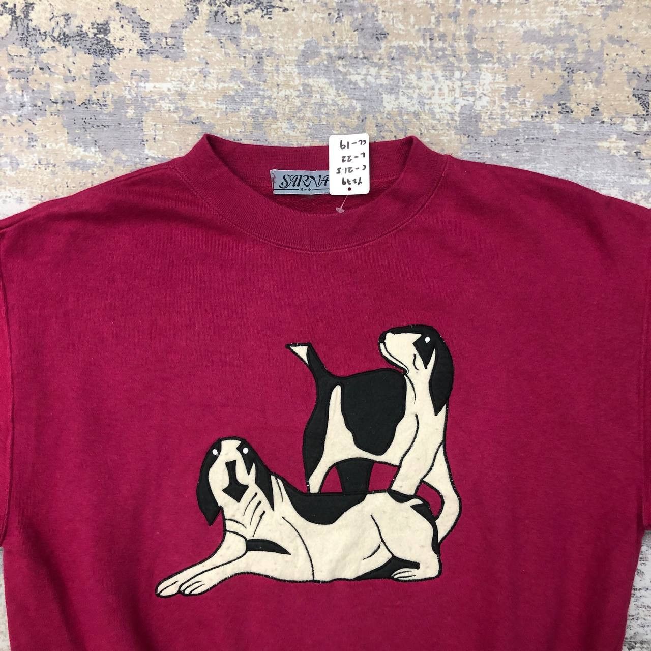 Japanese Brand × Vintage Y279 VTG JAPAN 90s DOG PET SARNA SWEATSHIRT Size M / US 6-8 / IT 42-44 - 3 Thumbnail
