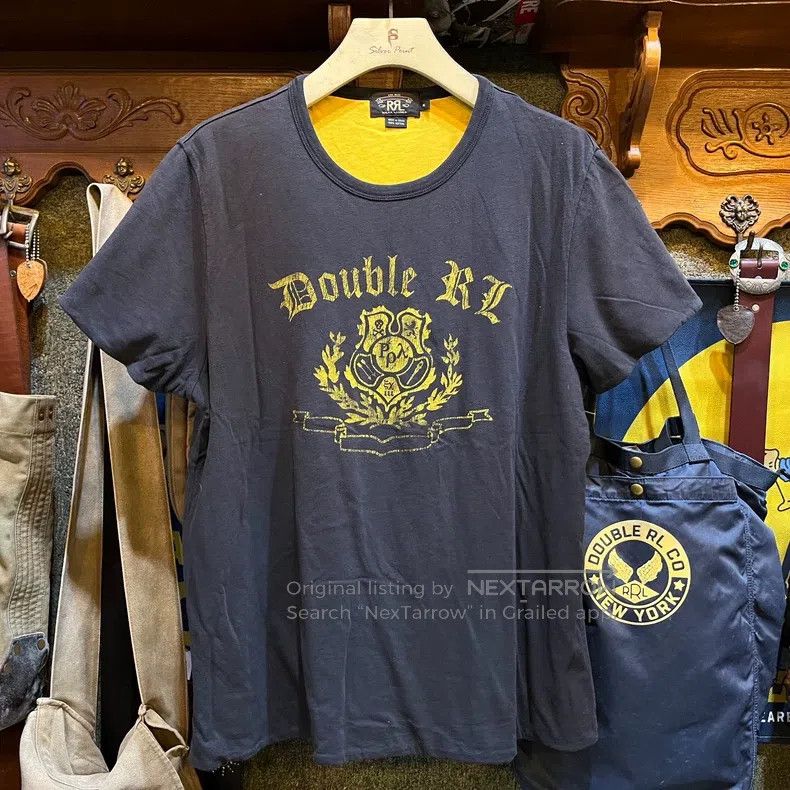 RRL Ralph Lauren RRL Ralph Lauren Short Sleeve T-Shirt (Double Layer) Size US XL / EU 56 / 4 - 1 Thumbnail