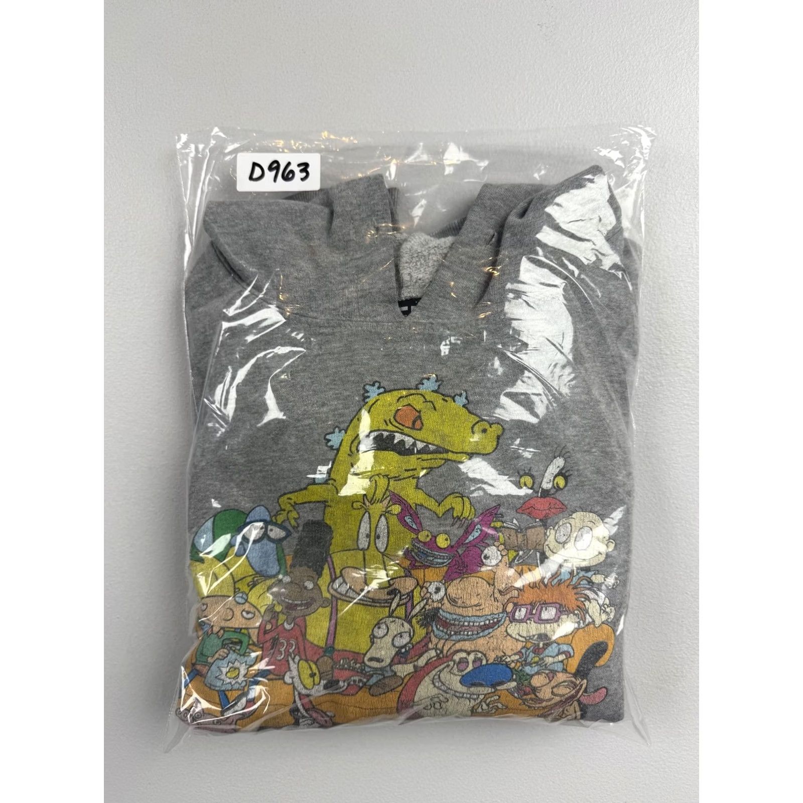 Alife LIFE Hoodie Mens XL Gray Sweatshirt Pullover Nickelodeon 90s Cartoon Graphic Print Crew Neck Pockets Fleece Size US XL / EU 56 / 4 - 8 Thumbnail