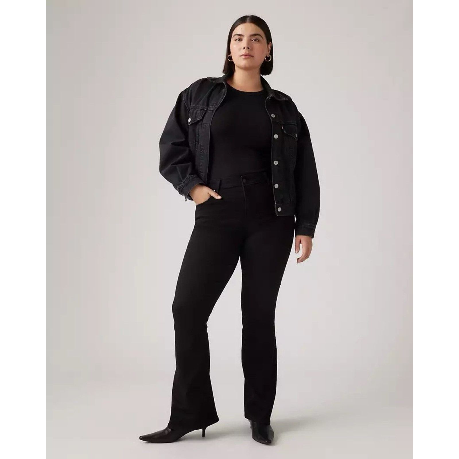Levi's Levi's Women's 726 High Rise Flare Jeans, Black, 31 Regular Size 31" - 7 Thumbnail