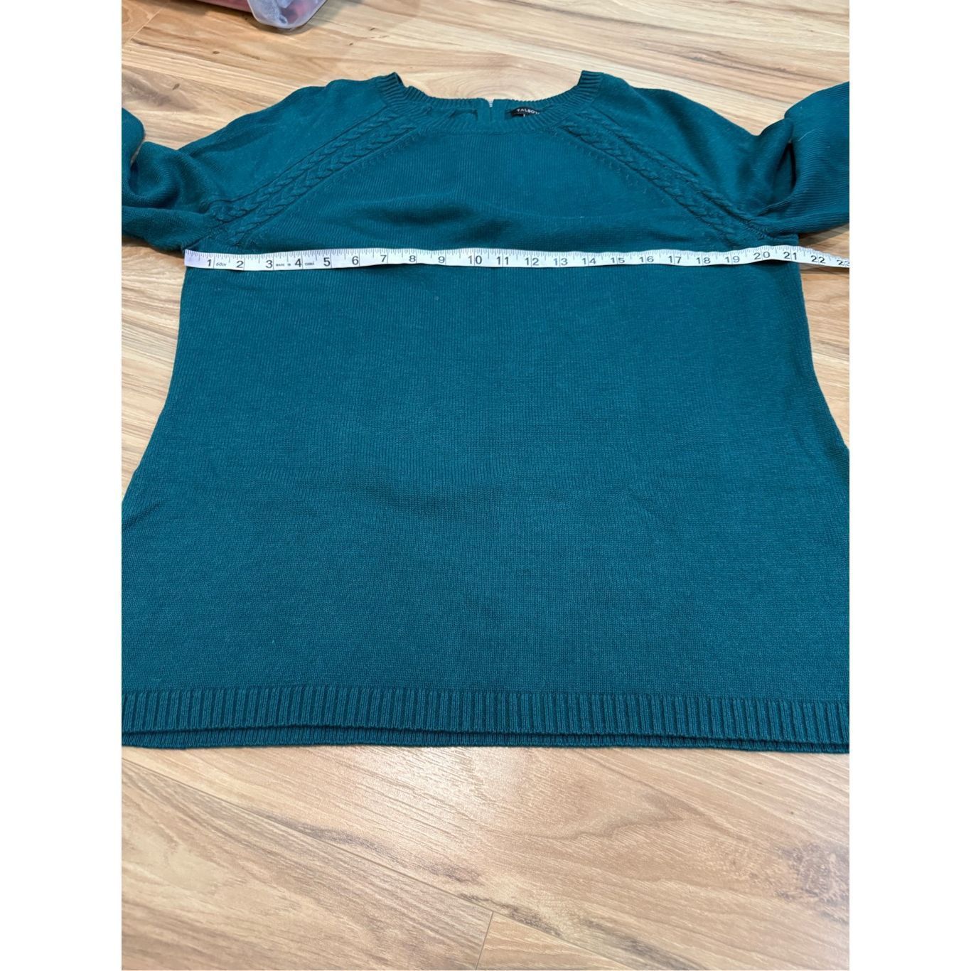 Other Talbots NWOT Sweater Green Cotton Blend Pullover 3/4 Sleeve Size L / US 10 / IT 46 - 5 Thumbnail