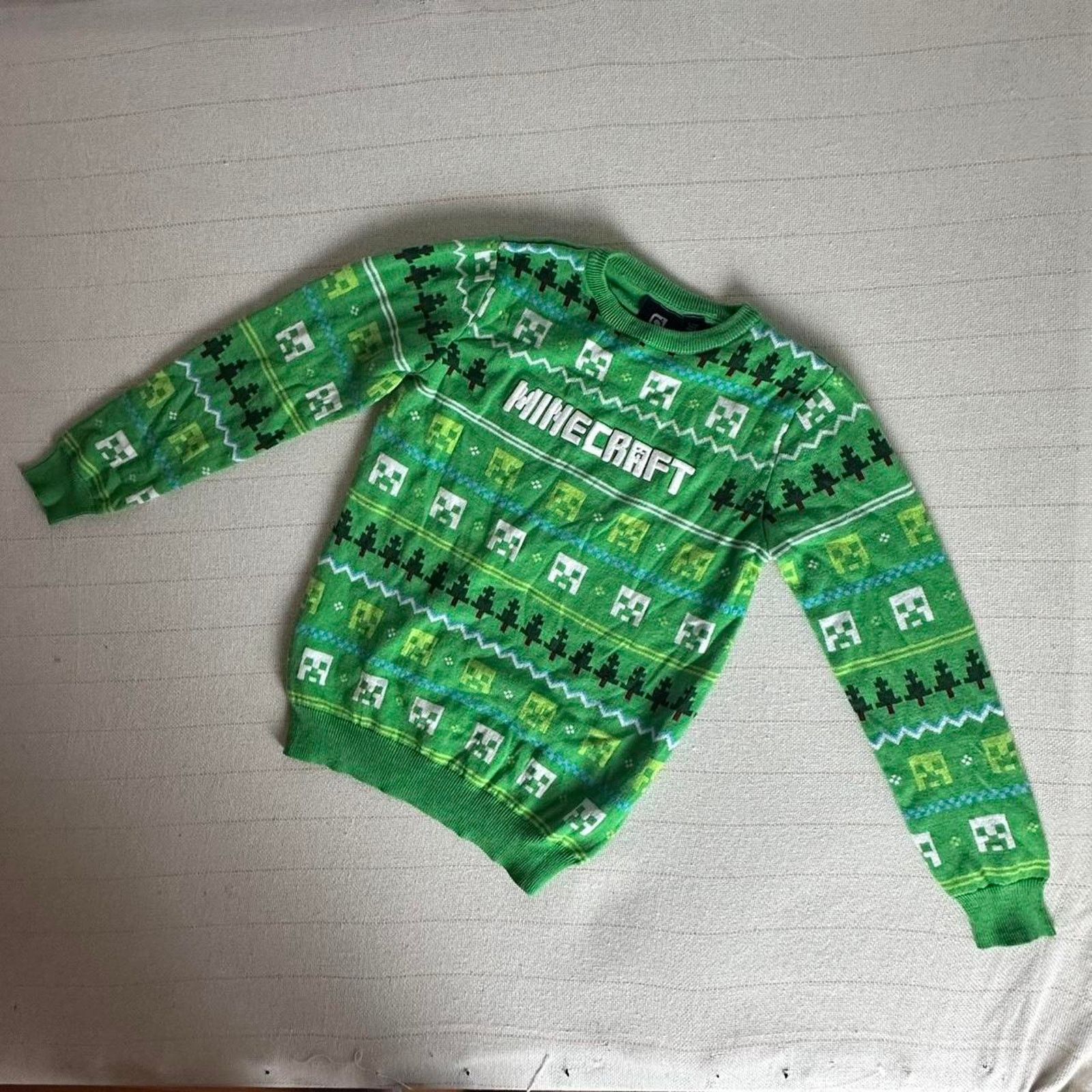 Other Mojang Minecraft Sweater Jumper 158cm Long Sleeve Gaming Size US XL / EU 56 / 4 - 2 Thumbnail
