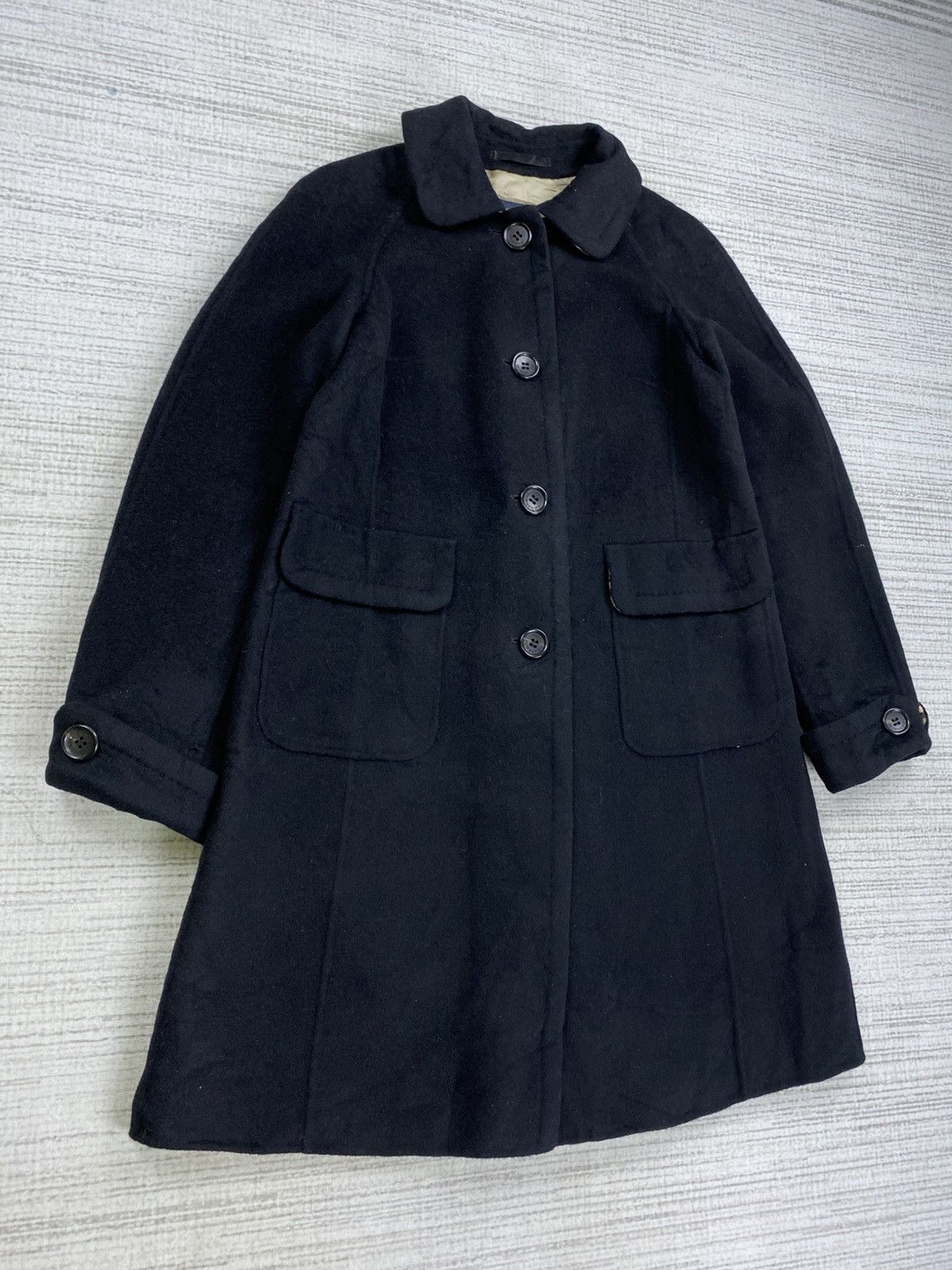 Burberry Vintage 90s Burberry London Nova Check Wool Trench Coat Size US S / EU 44-46 / 1 - 4 Thumbnail