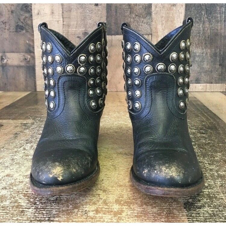 Frye Frye 76684 Wyatt Studded Ankle Cowboy Boots Womens 6.5 B Size US 6.5 / IT 36.5 - 6 Thumbnail