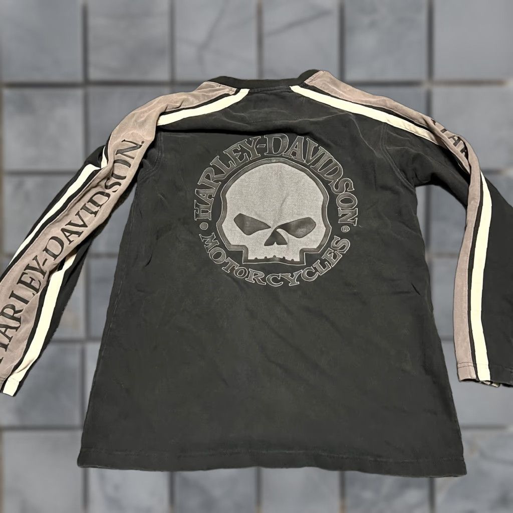 Harley Davidson VINTAGE Harley Davidson Shirt Mens Large Willie G. Skull Black Grey Graphic Y2K Mens Size US L / EU 52-54 / 3 - 1 Thumbnail