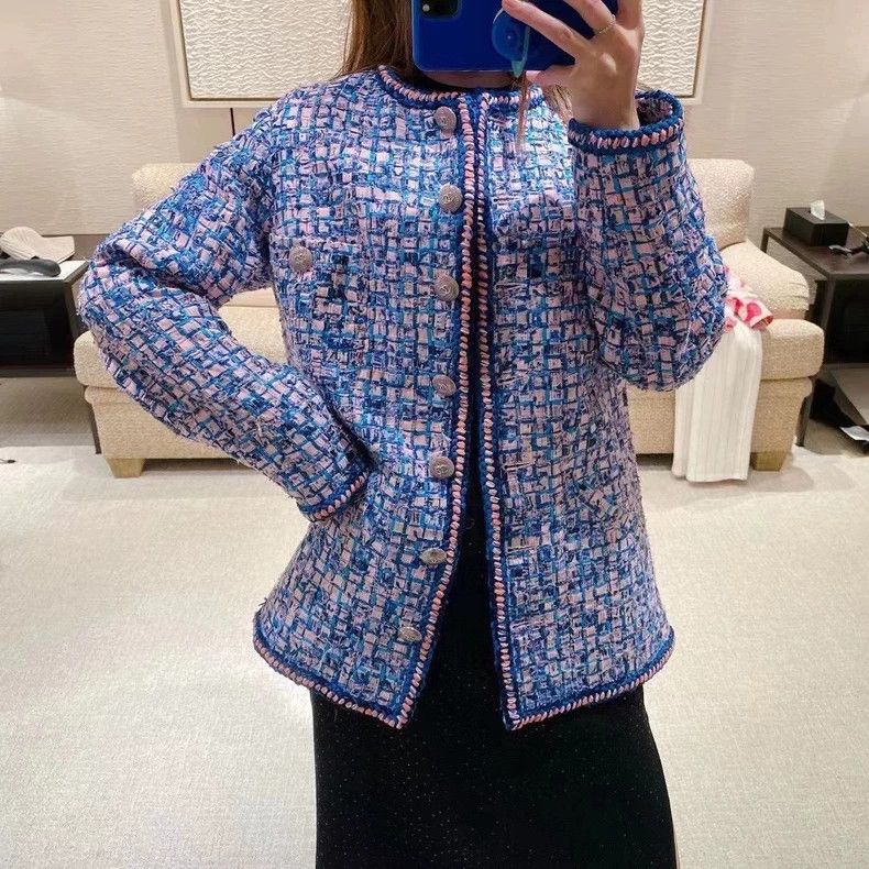 Chanel Chanel Purple woven coat Size XS / US 0-2 / IT 36-38 - 4 Thumbnail