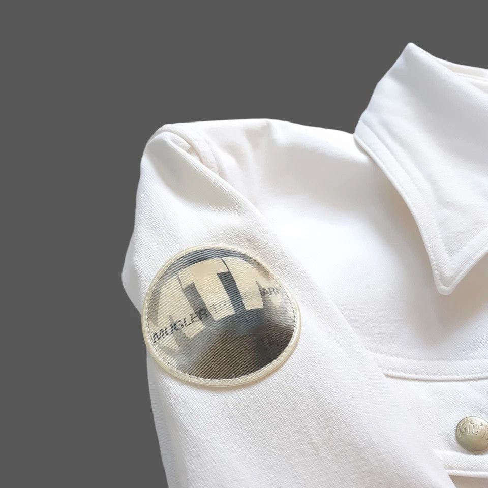 Thierry Mugler MTM Thierry Mugler Vintage Jacket Stretch White Size XS / US 0-2 / IT 36-38 - 4 Thumbnail