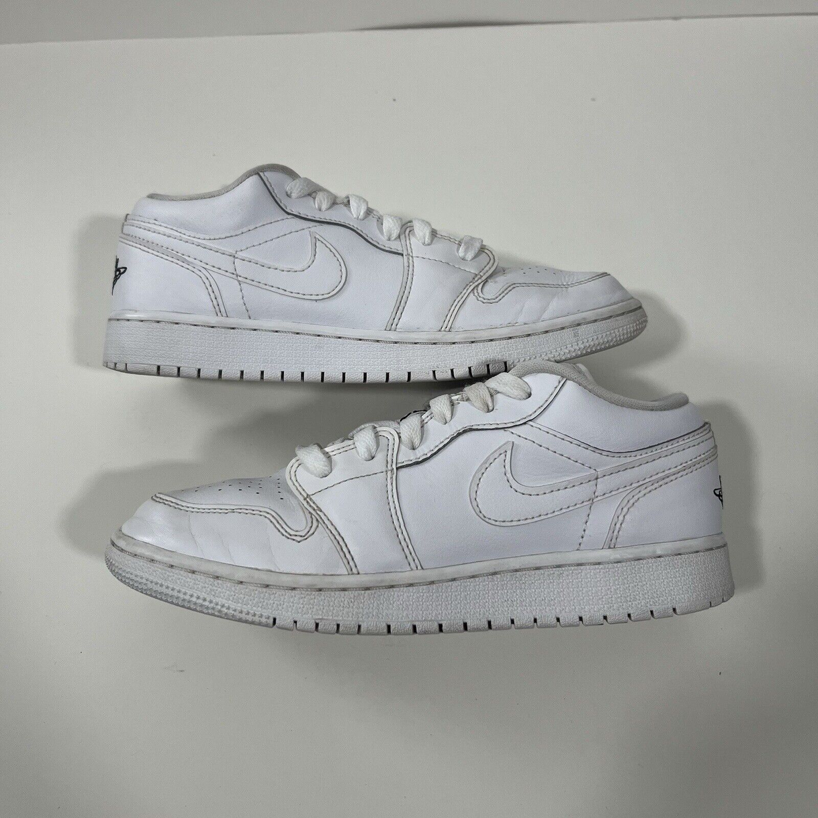 Jordan Brand SZ 4.5Y / 6 W - Jordan 1 Low Triple White (553560 101) Size US 6 / IT 36 - 2 Thumbnail