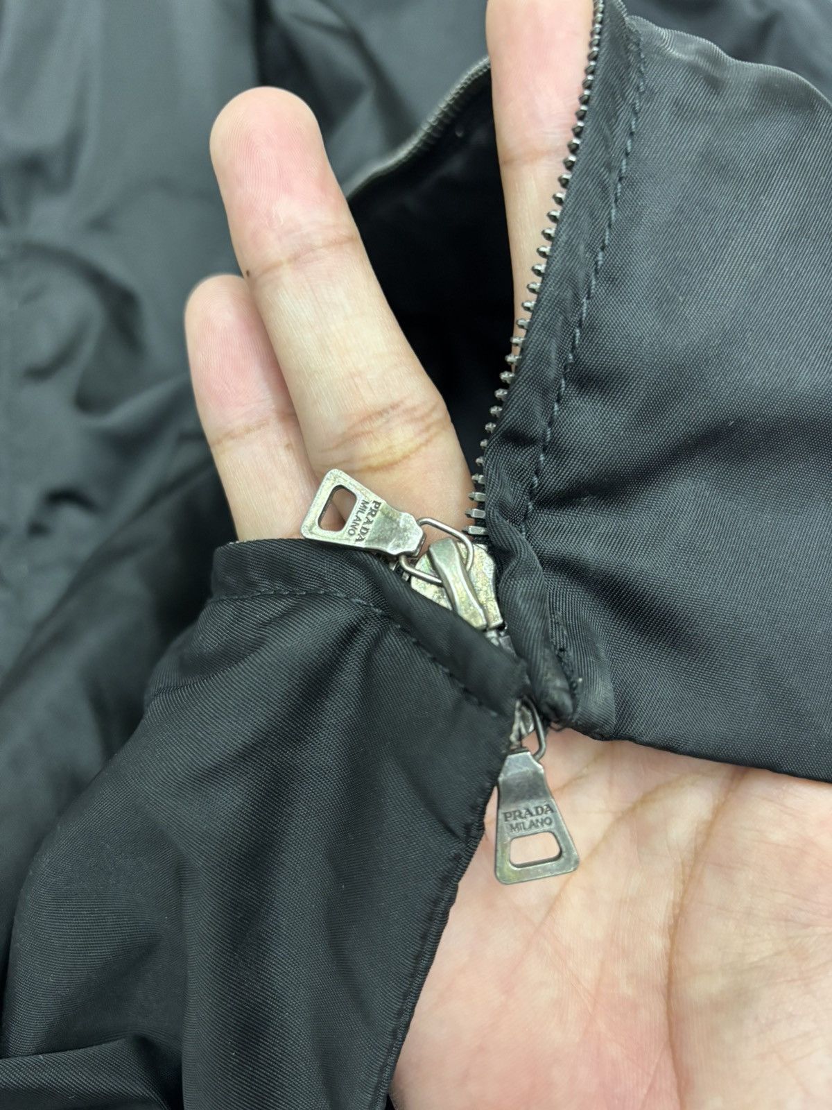 Prada PRADA Black Nylon Overcoat Jacket Size US M / EU 48-50 / 2 - 11 Thumbnail