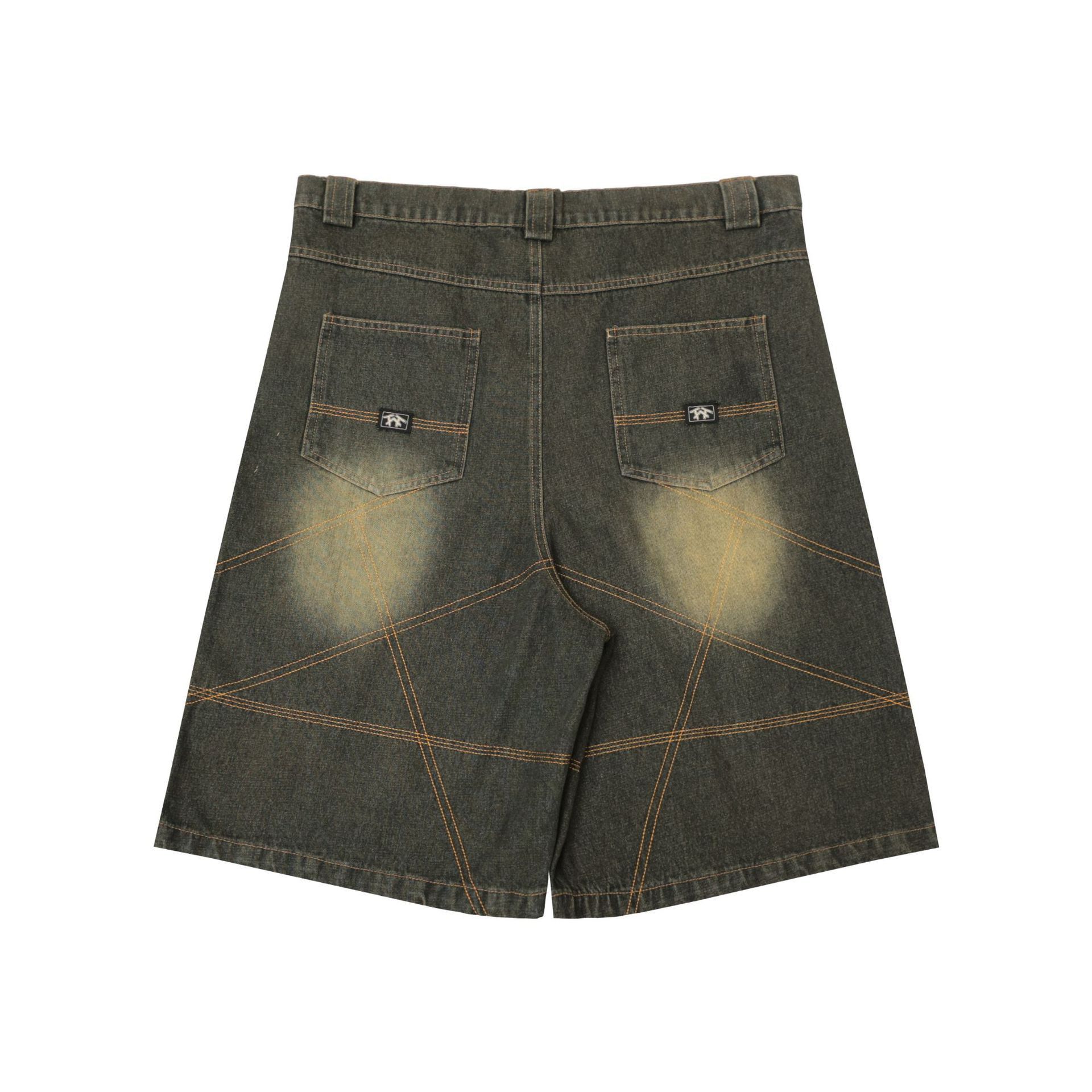 Japanese Brand × Vintage Distressed Double Stitching Jorts Vintage Style Baggy Cholo Size US 35 - 6 Thumbnail
