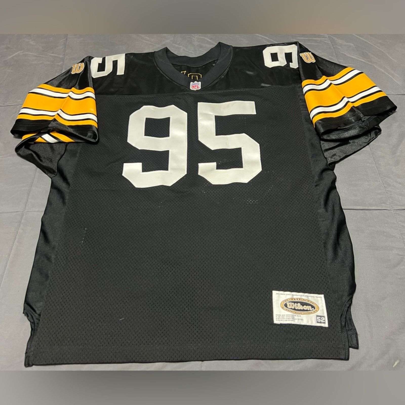 Wilson Vintage Authentic Wilson GREG LLOYD Steelers Jersey CLEAN Size US XXL / EU 58 / 5 - 1 Thumbnail