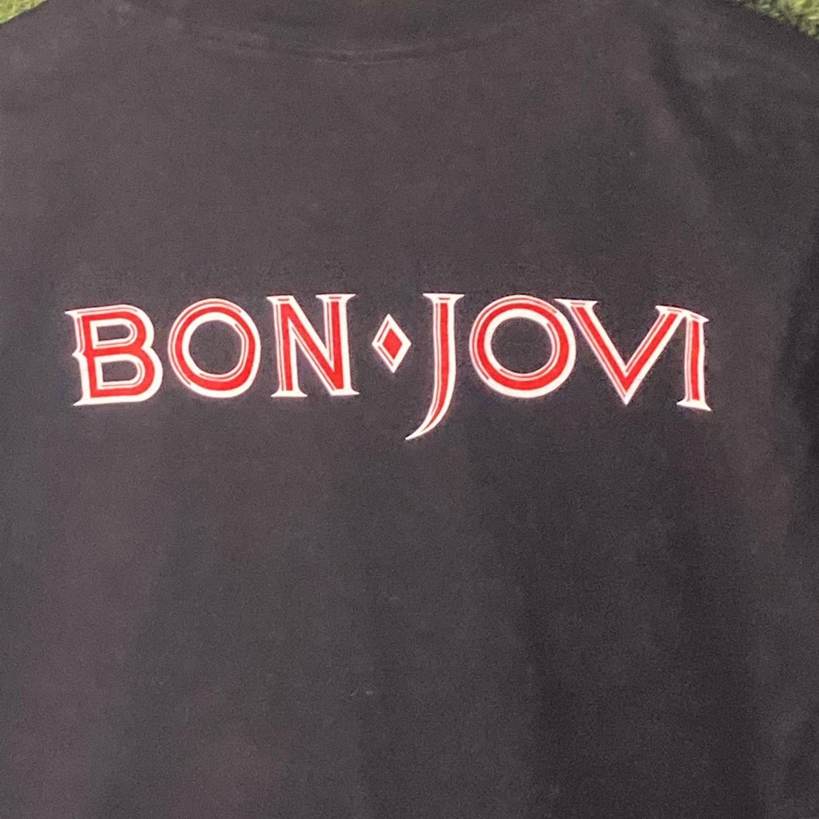 Band Tees 2000’s Bon Jovi SS Graphic T-shirt Black Medium Size US M / EU 48-50 / 2 - 8 Thumbnail