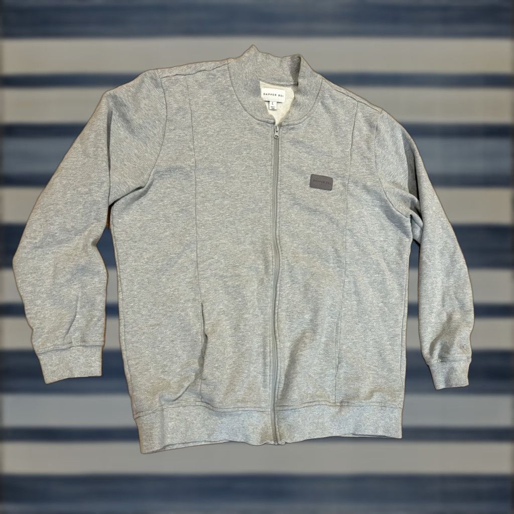 Vintage Dapper Boi Bomber Jacket Men Cotton Heather Gray Large Size L Sold Out Regular Fit Zip Stand-Up Collar Size US L / EU 52-54 / 3 - 1 Thumbnail