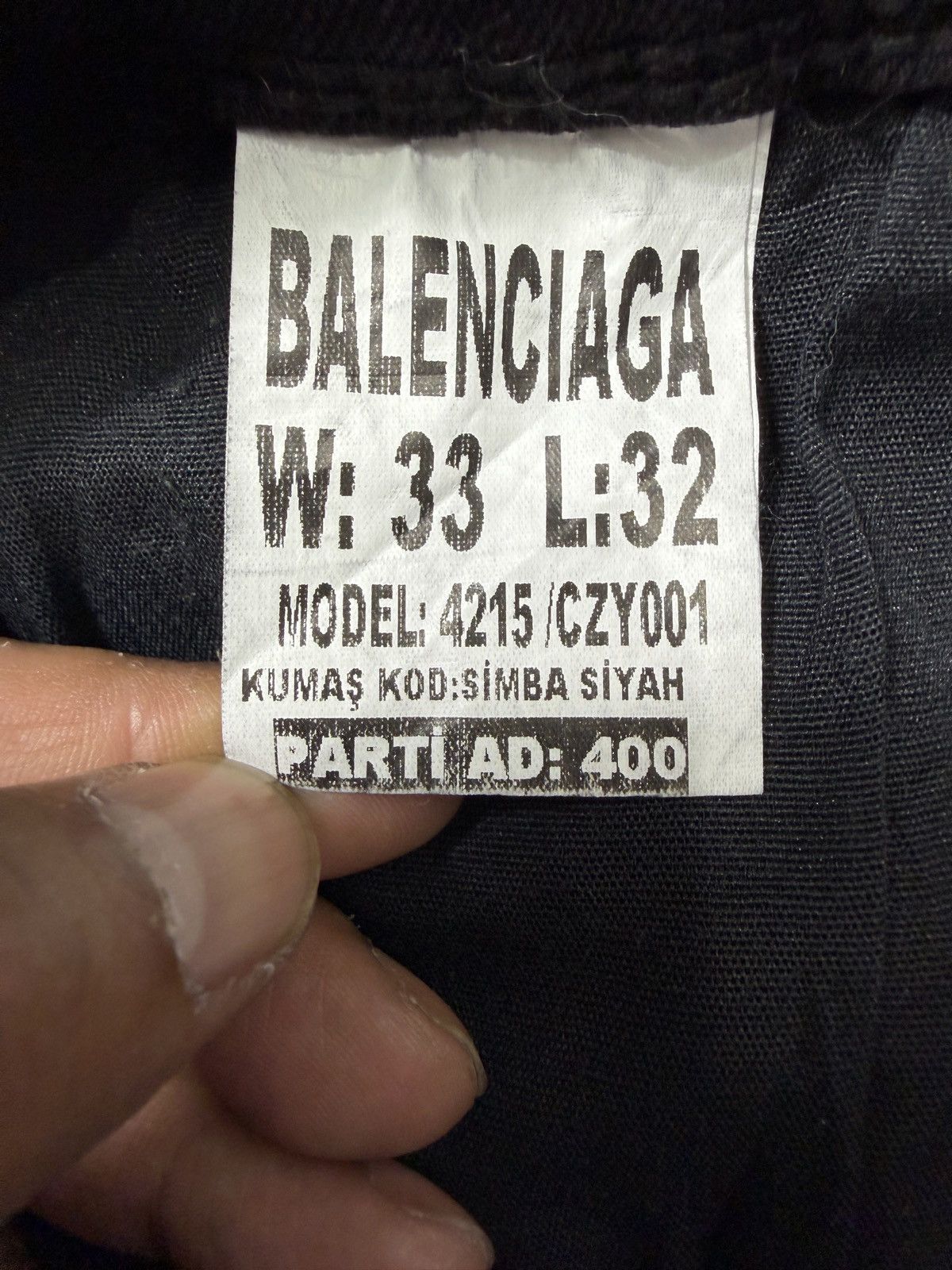 Balenciaga Balenciaga Black Jean Denim Size US 32 / EU 48 - 10 Thumbnail