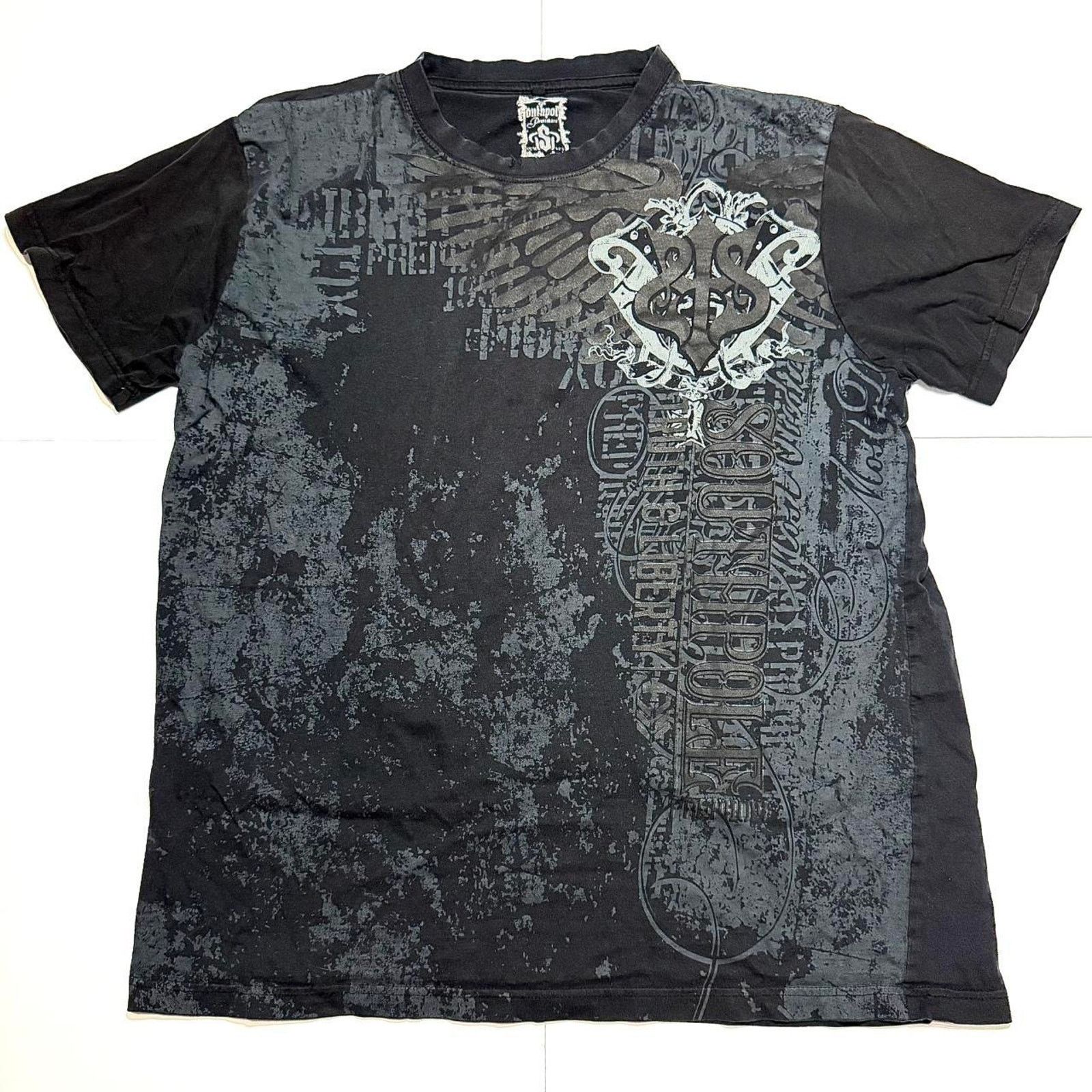 Southpole Black and Grey Southpole Y2K Grunge Tee Size US XXL / EU 58 / 5 - 1 Thumbnail