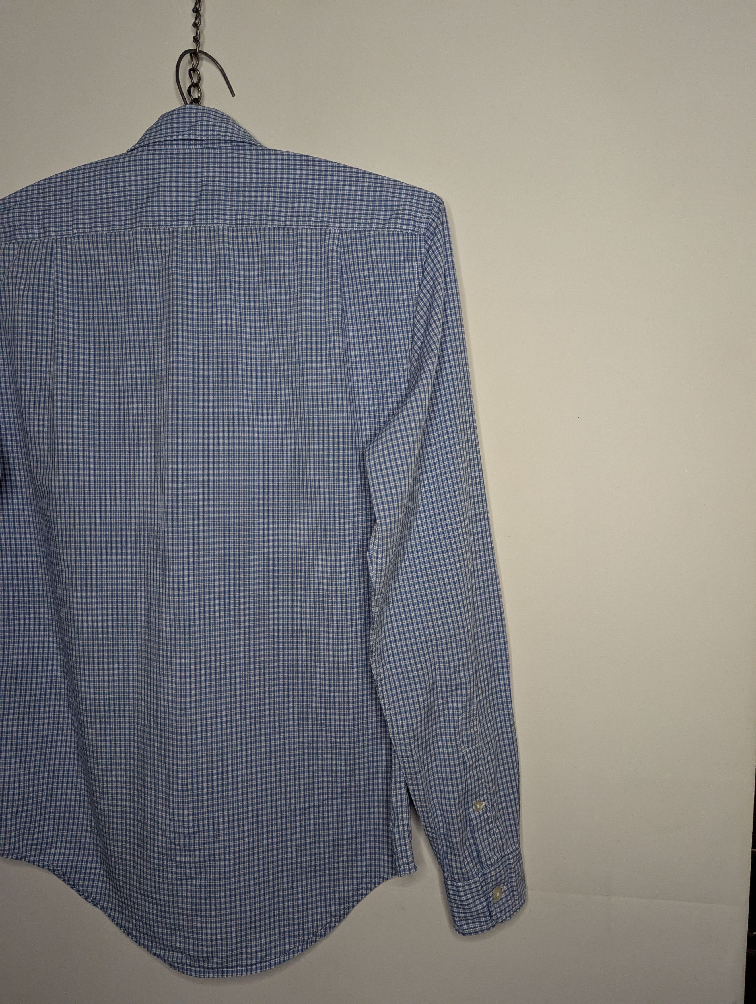 Lacoste LACOSTE Men's Blue Long Sleeve Shirt Small Check Pattern Size US S / EU 44-46 / 1 - 8 Thumbnail