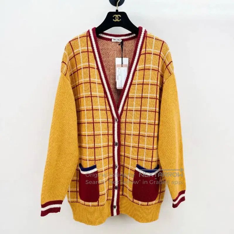 Miu Miu Miu Miu Multicolor Long Sleeve Cardigan for Women . Size M / US 6-8 / IT 42-44 - 1 Thumbnail