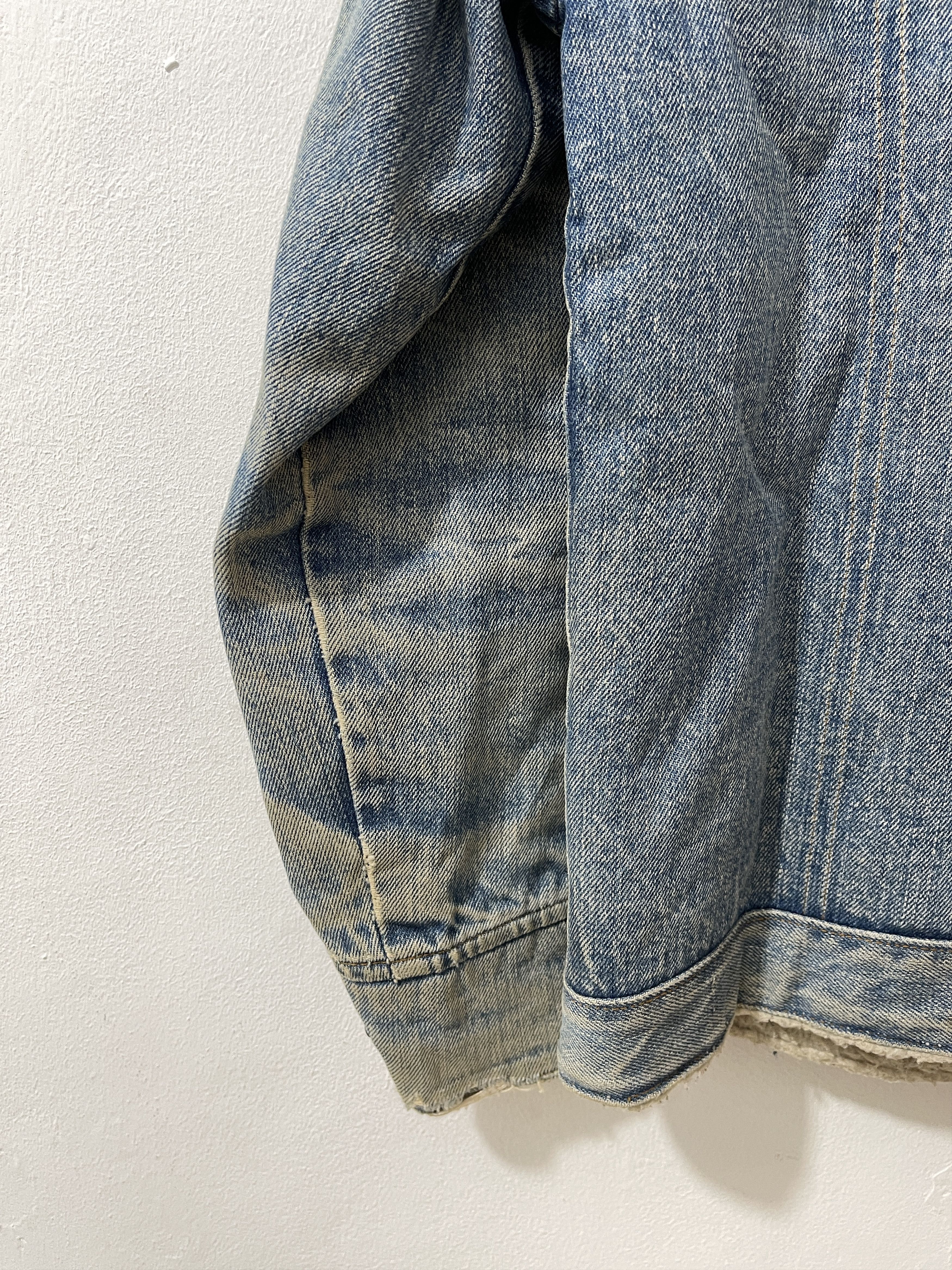 Levi's Vintage Clothing Thrashed 70s Levis Denim Rust Saddleman Jacket Size US S / EU 44-46 / 1 - 12 Thumbnail