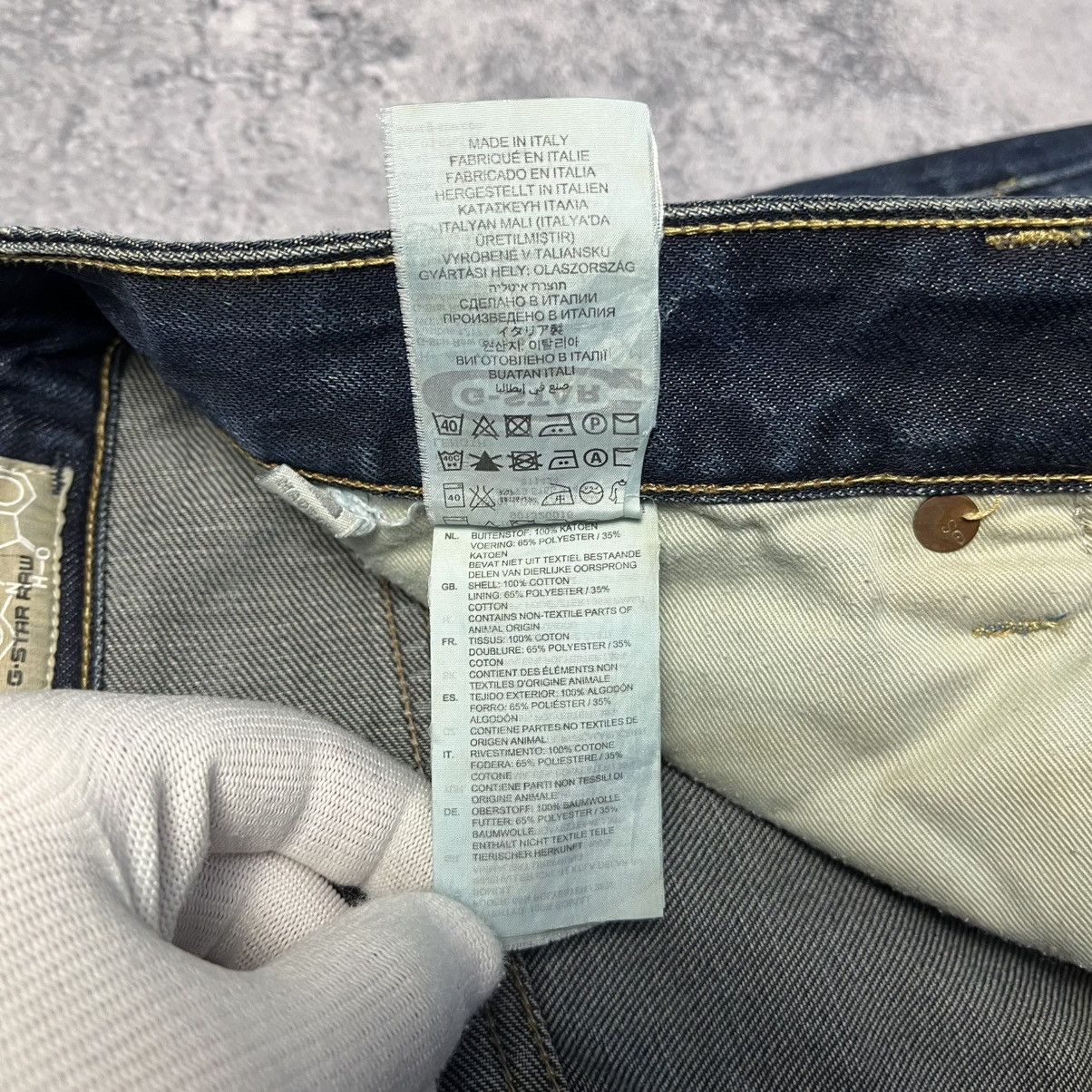 G-Star Vintage G-Star RAW 3301 Low Tapered Distressed Denim Jeans Size US 38 / EU 54 - 11 Thumbnail