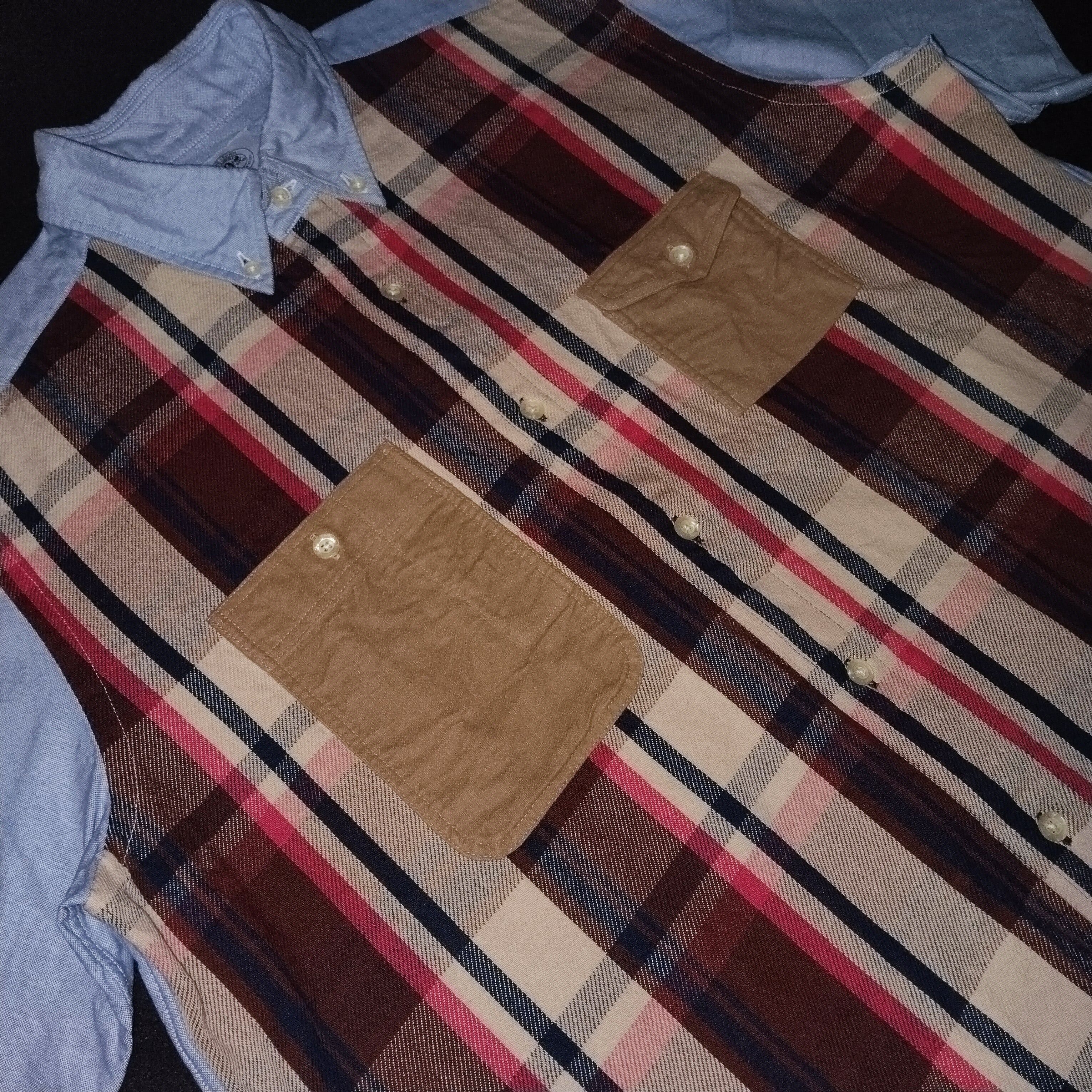 Bape 2013 Bape Check Flannel Front Oxford Button Down Shirt Size US XL / EU 56 / 4 - 3 Thumbnail