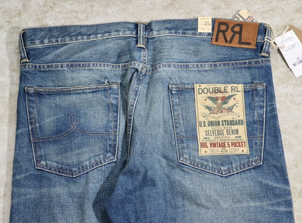 Ralph Lauren Ralph Lauren RRL 5 pocket jeans Double RL，W36L32 Size US 36 / EU 52 - 8 Thumbnail