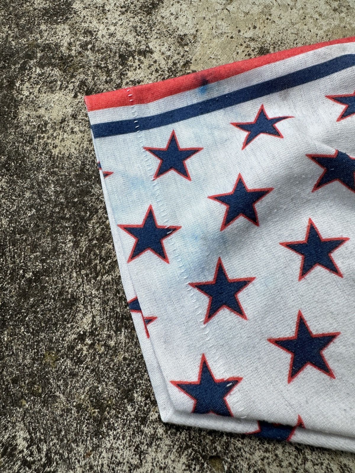 Vintage 70s Singlestitch American Flag Stars Inman college tee Size US M / EU 48-50 / 2 - 6 Thumbnail