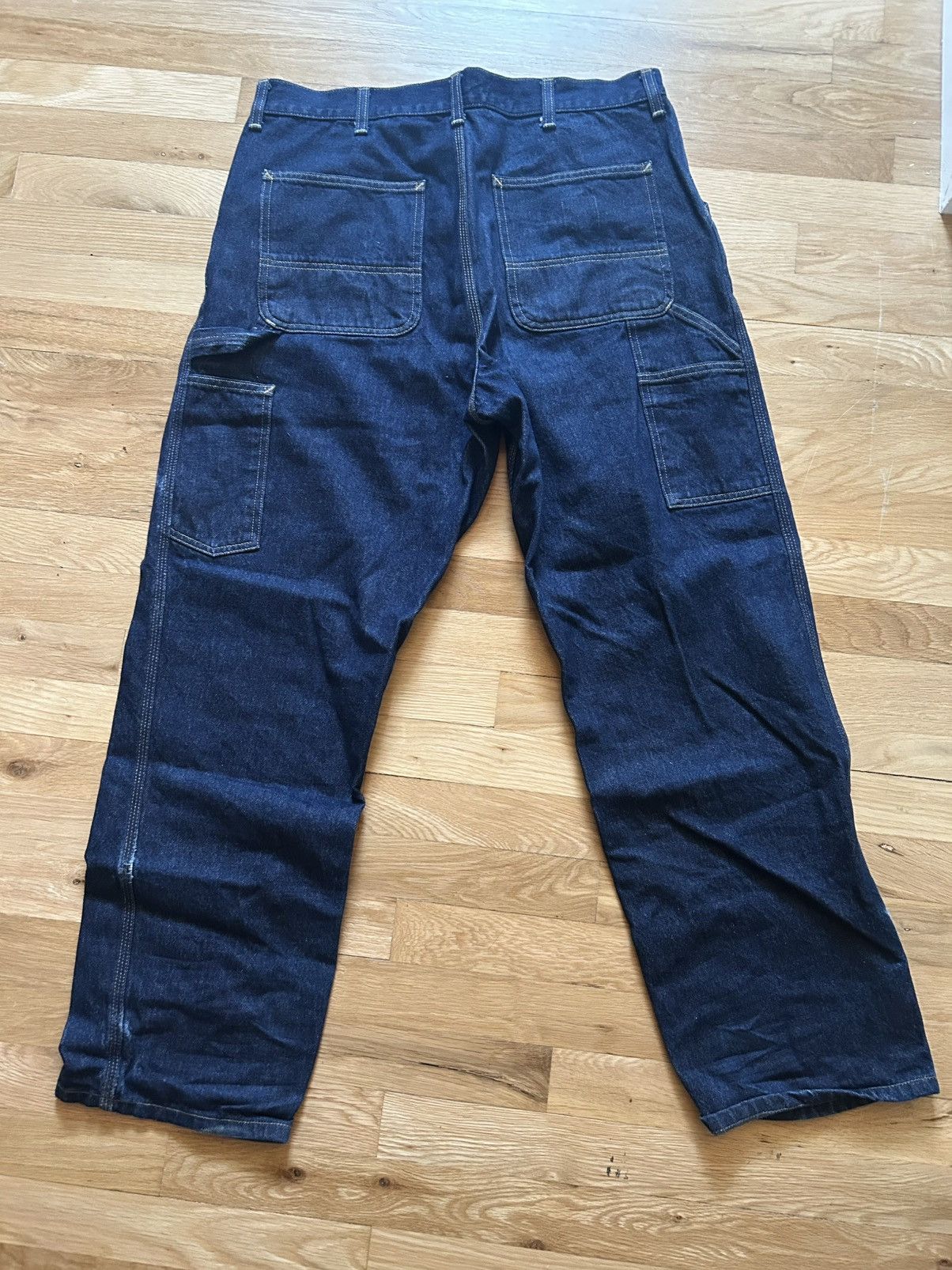 Carhartt Wip Carhartt WIP single knee pants raw denim 34x32 Size US 34 / EU 50 - 1 Thumbnail