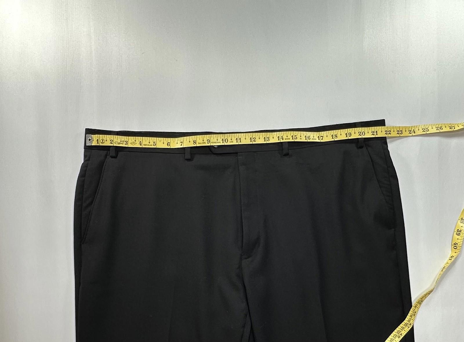 Lauren Ralph Lauren Ralph Lauren Wool Flat Straight Dress Pants Black Mens 42/32 Size US 42 / EU 58 - 3 Thumbnail