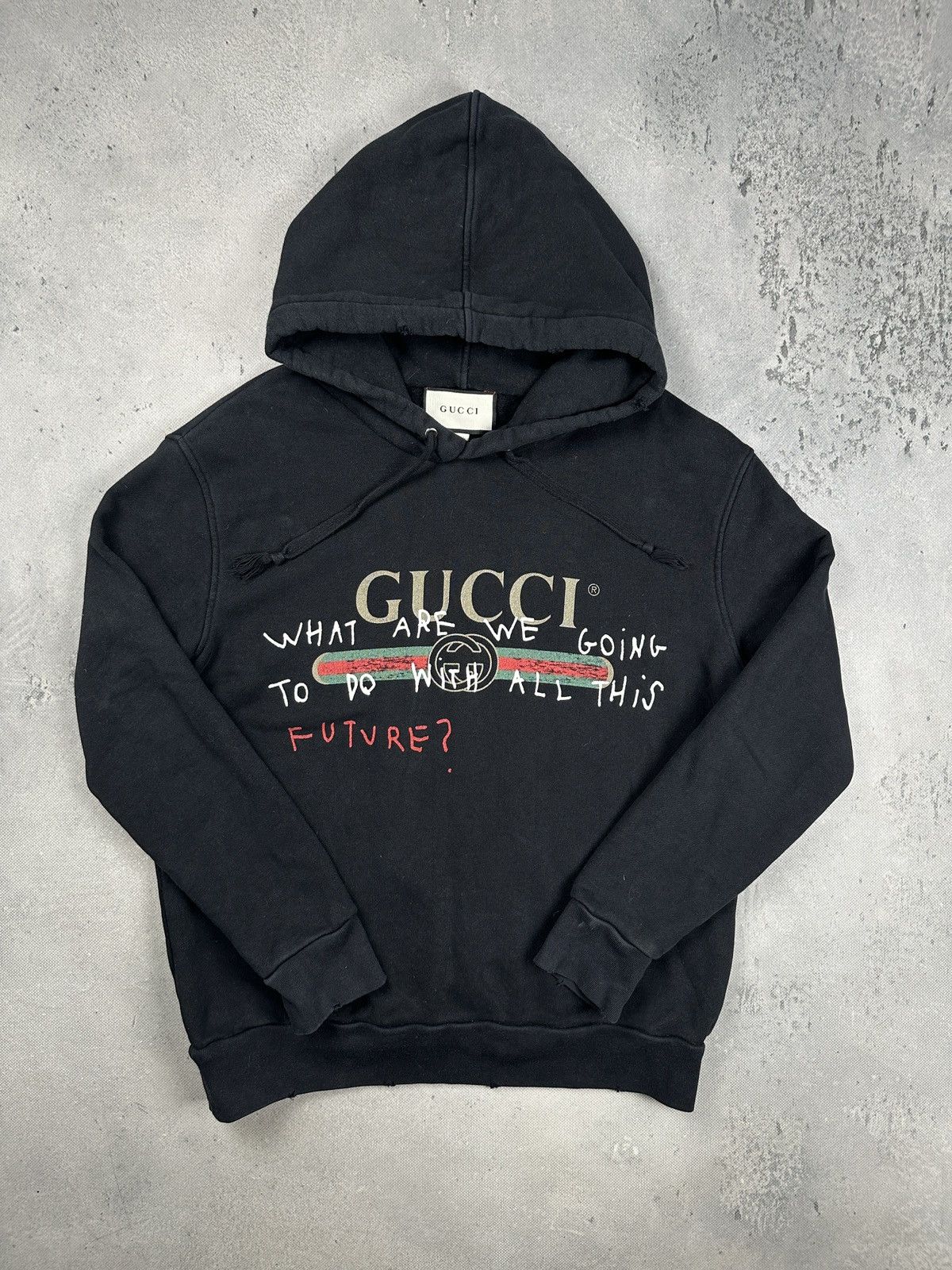 Gucci Gucci Coco Capitán Future Logo Hoodie Black Oversized Italy Size US M / EU 48-50 / 2 - 1 Thumbnail