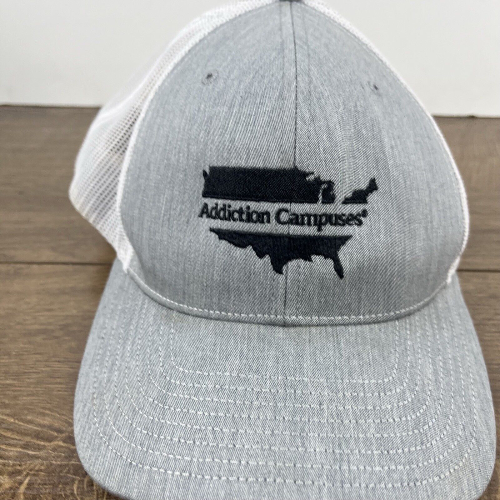 Other Addiction Campuses Hat Snapback Hat Gray Hat Adjustable Gray Size ONE SIZE - 7 Thumbnail