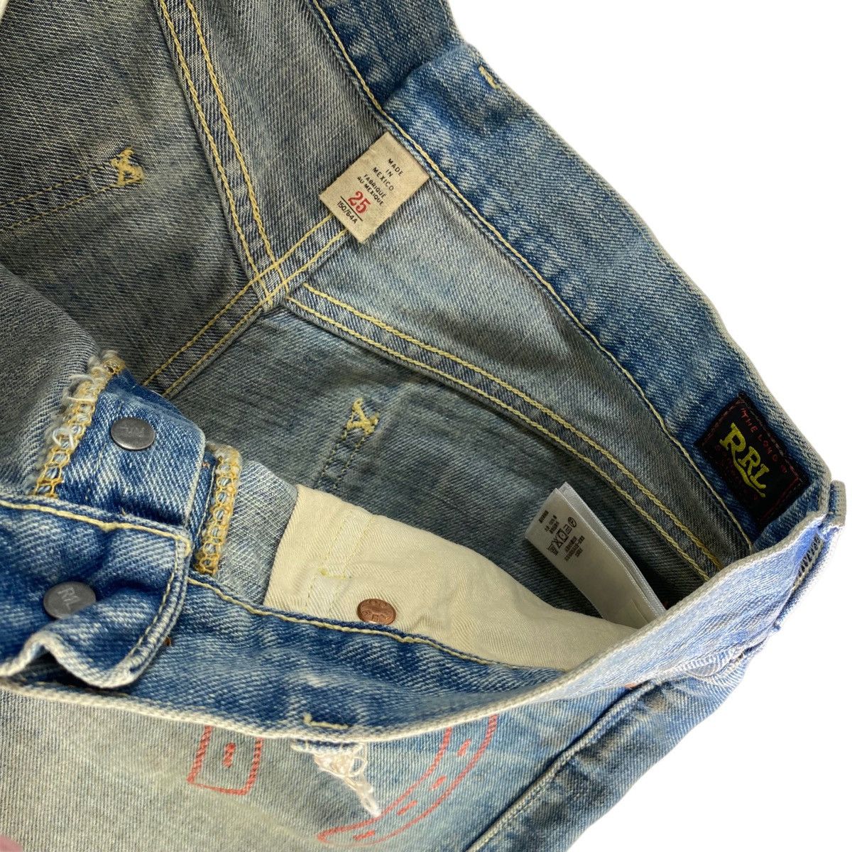 RRL Ralph Lauren × Ralph Lauren rrl ralph lauren western rodeo embroidered boy fit shorts Size 25" / US 0 / IT 36 - 4 Thumbnail