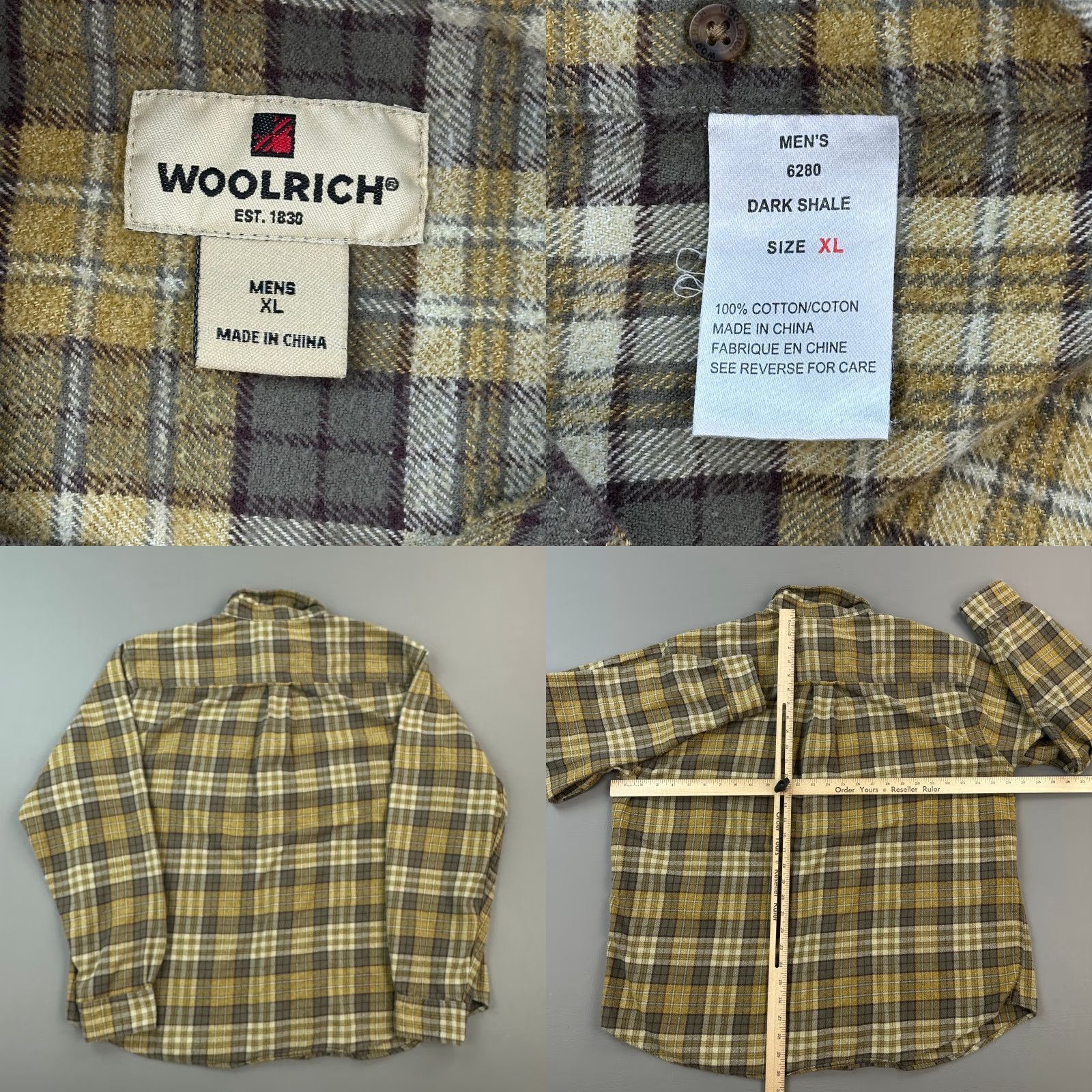 Vintage Woolrich Shirt Mens XL Dark Shale Plaid Flannel Long Sleeve Outdoor Hiking Work Shirt Mens XL Dark Shale Plaid Flannel Long Sleeve Outdoor Hiking Work Size US XL / EU 56 / 4 - 8 Thumbnail