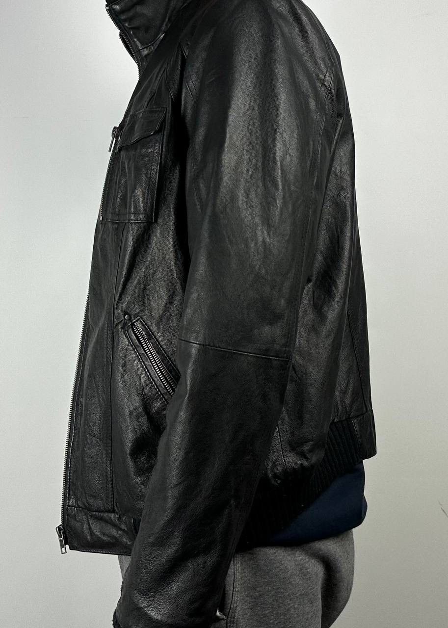 Genuine Leather × Vintage Vintage leather jacket Ellos 90s size Medium Size US M / EU 48-50 / 2 - 2 Thumbnail