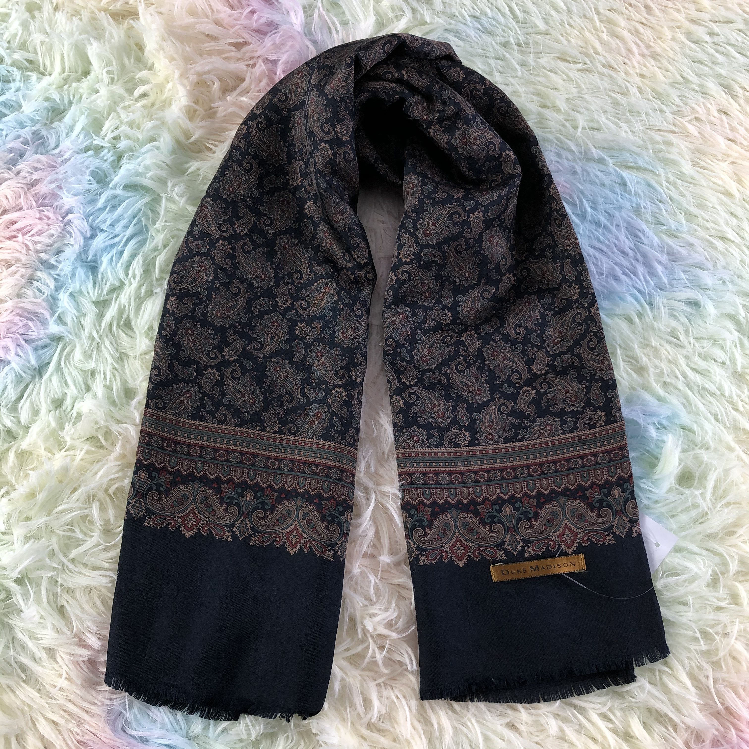 Vintage Duke Madison Scarf / Muffler / Neckwear - KM314 Size ONE SIZE - 1 Thumbnail