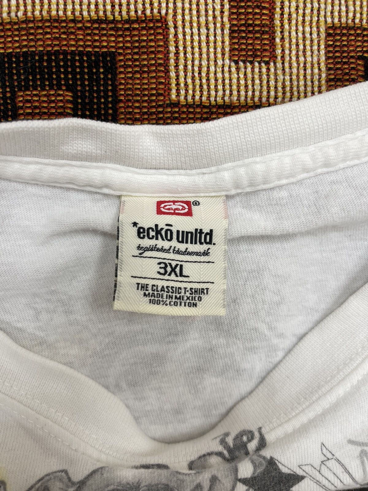 Ecko Unltd. × Vintage CRAZY Y2K/2000s ECKO RHINO SKATER TEE 3XL Size US XXL / EU 58 / 5 - 4 Thumbnail