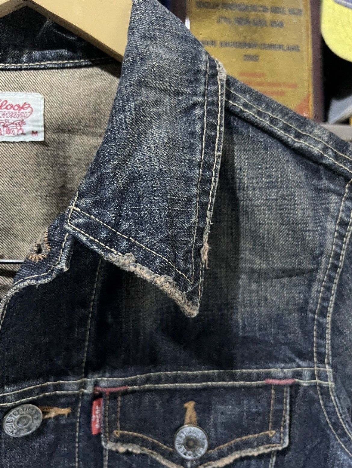Levi's 🔥Vintage Levis Redloop Denim Jacket Size S / US 4 / IT 40 - 11 Thumbnail