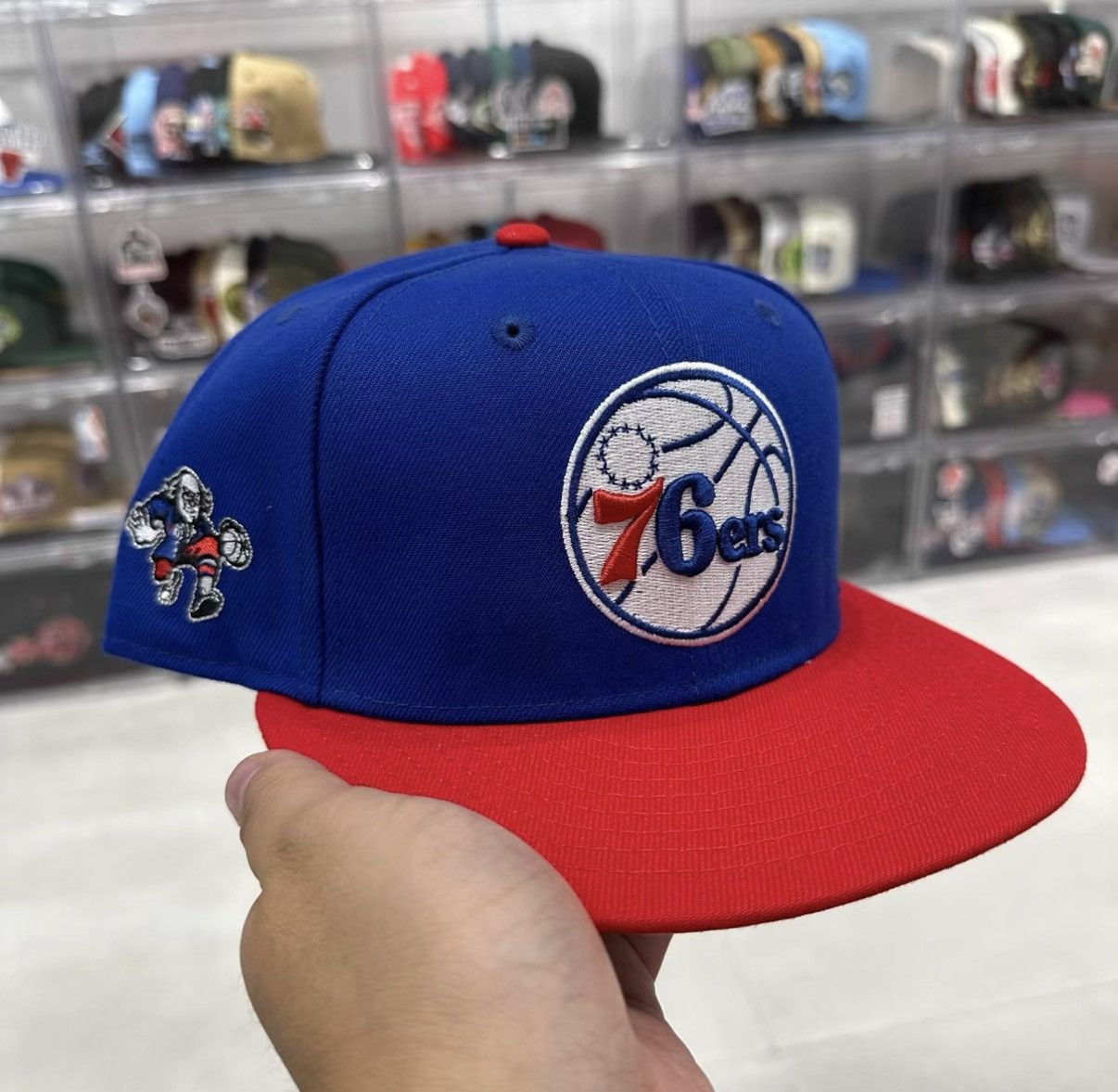 New Era New Era NBA Philadelphia 76ers Flat Brim Baseball Cap J32 Size ONE SIZE - 1 Thumbnail