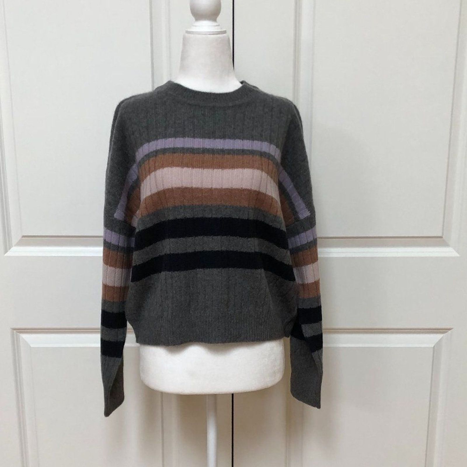 360Cashmere Striped Dolman Cashmere Sweater from 360 Cashmere Size XS / US 0-2 / IT 36-38 - 3 Thumbnail
