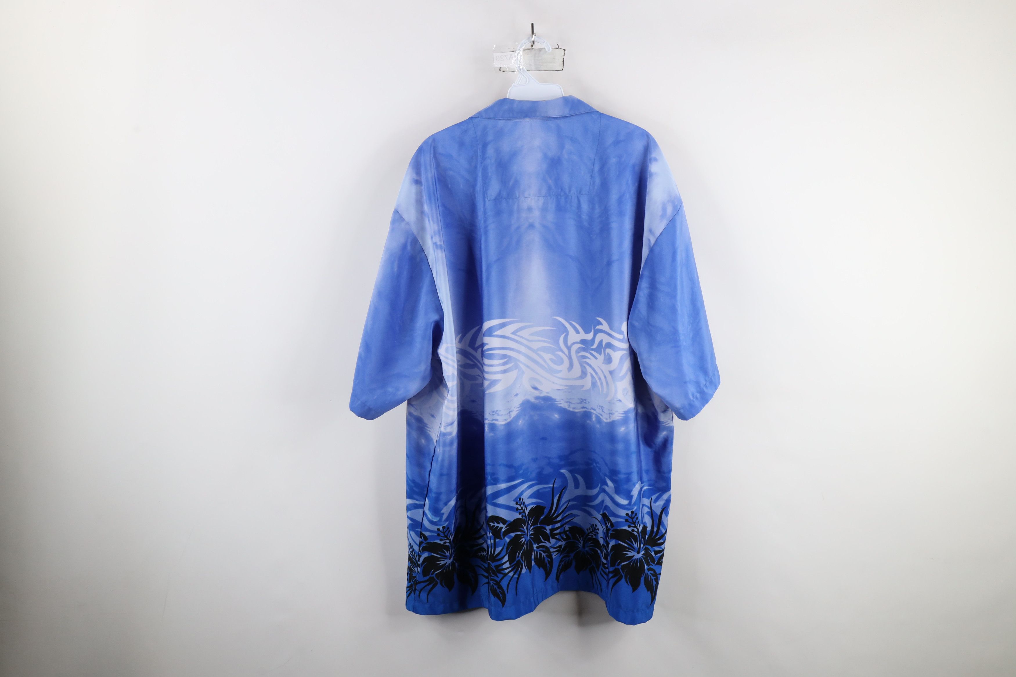 Vintage Vintage 90s Y2K Streetwear Flower Gambler Poker Button Shirt Size US XXL / EU 58 / 5 - 8 Thumbnail
