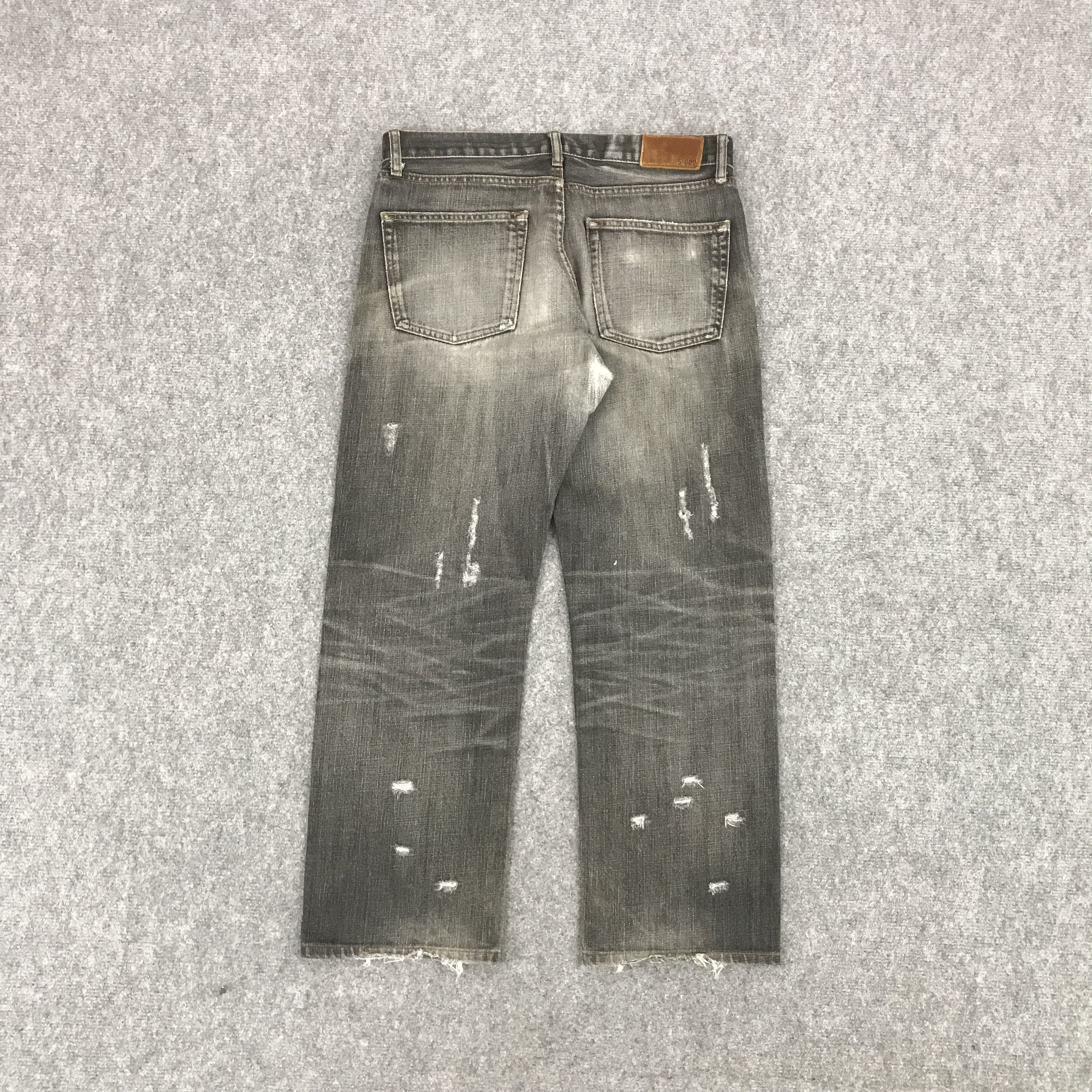 Japanese Brand × Uniqlo JAPANESE ORIGINAL UNIQLO DISTRESSED PANTS JEANS Size US 32 / EU 48 - 2 Thumbnail