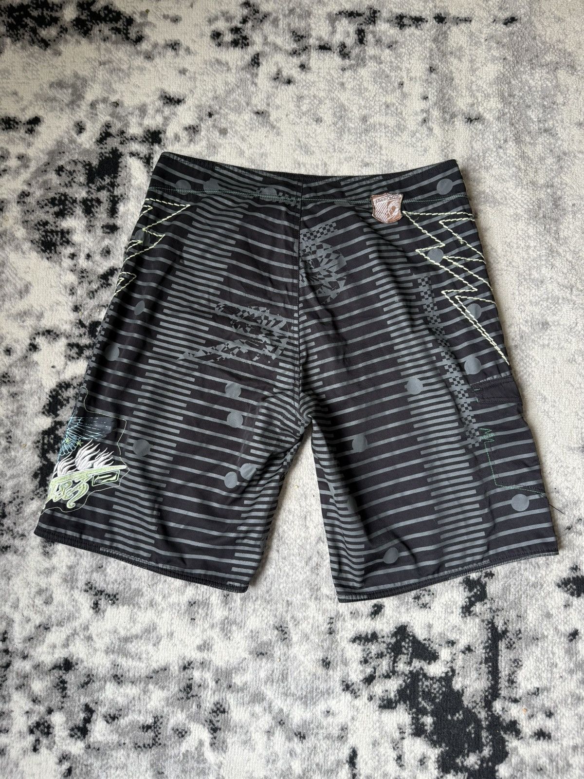 Point Zero × Vintage Y2K Point Zero Surf Shorts Size US 36 / EU 52 - 2 Thumbnail
