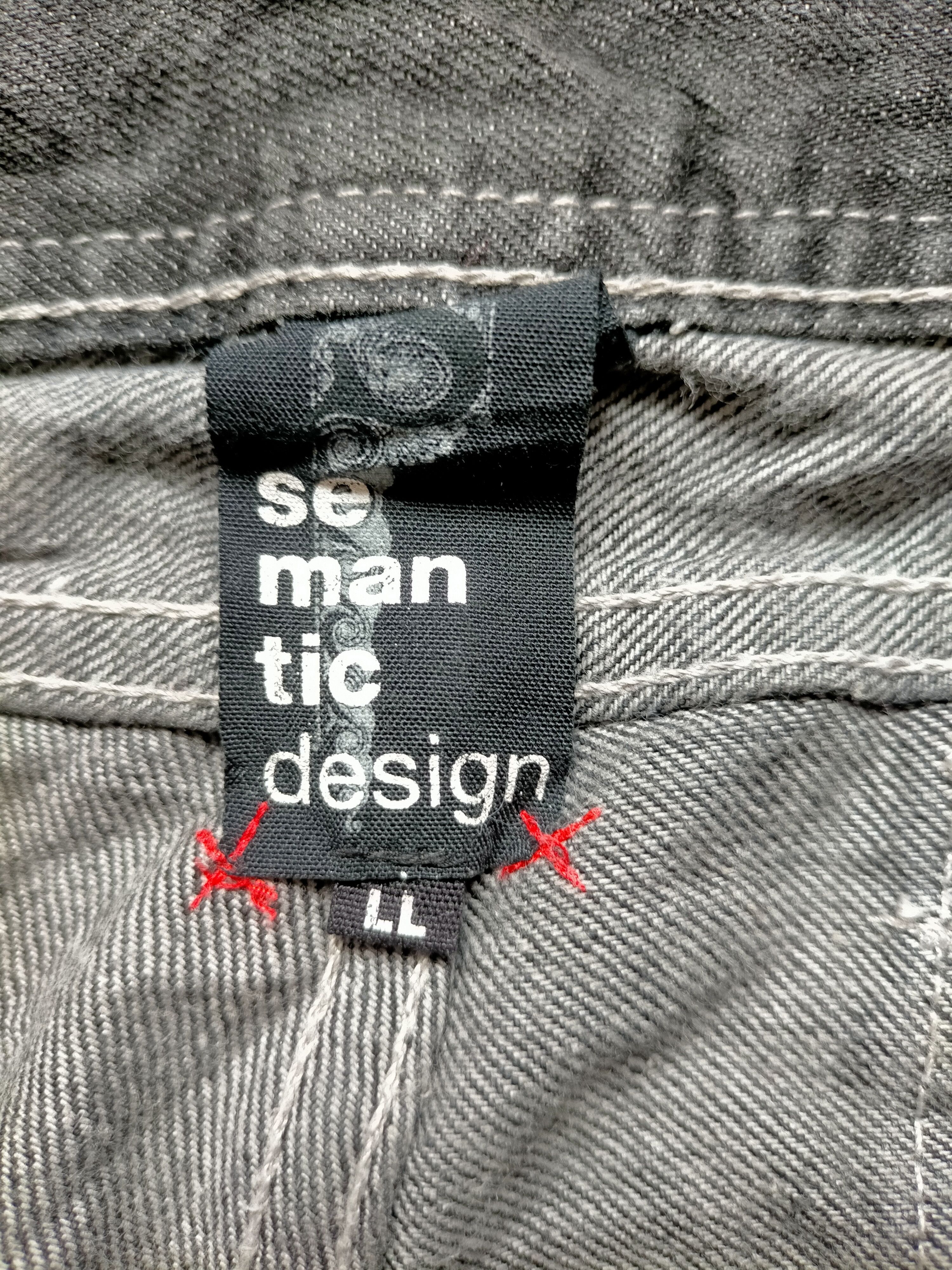 semanticdesign Semantic Design Multipocket Zipped Punk Style Black Jeans Size US 34 / EU 50 - 23 Thumbnail